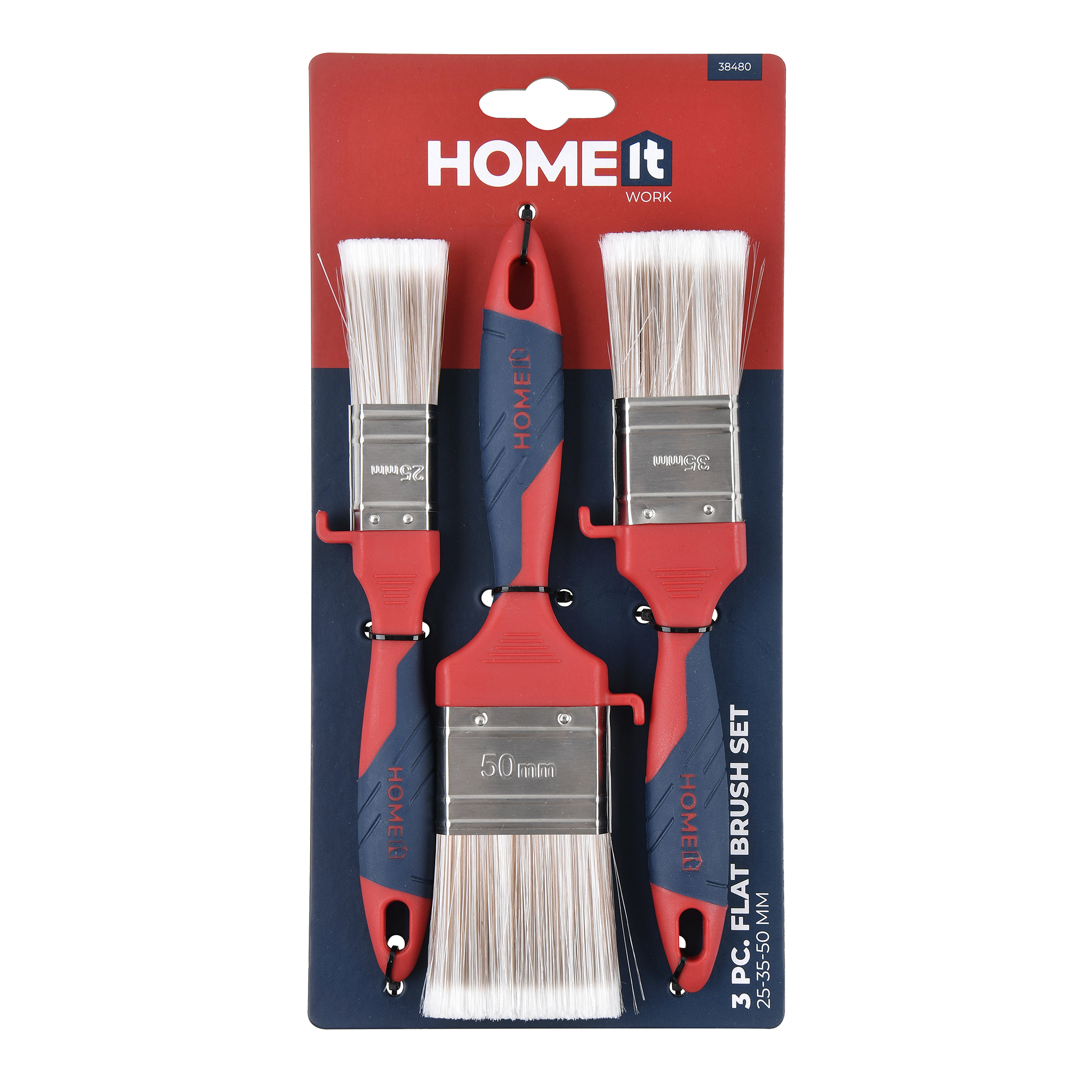 Pensel Home It Set Med 3 Platta 25/35/50 mm