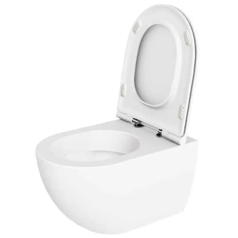 Comoda Vägghängd Toalettstol, Vit