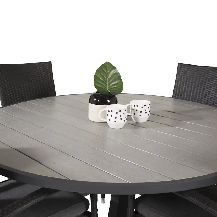 Matgrupp Utomhus Venture Home Pincy Ø140 med 4 Asta Trädgårdsstolar