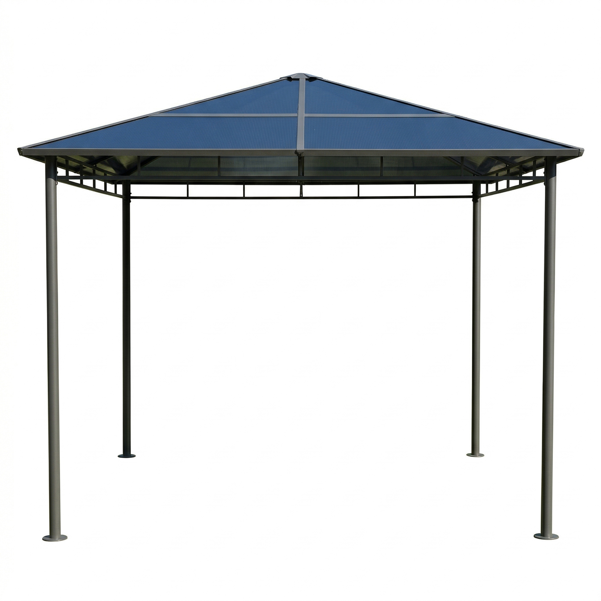 Paviljong Mag-Pro 3 x 3 m Antracit Med Polykarbonattak 6 mm