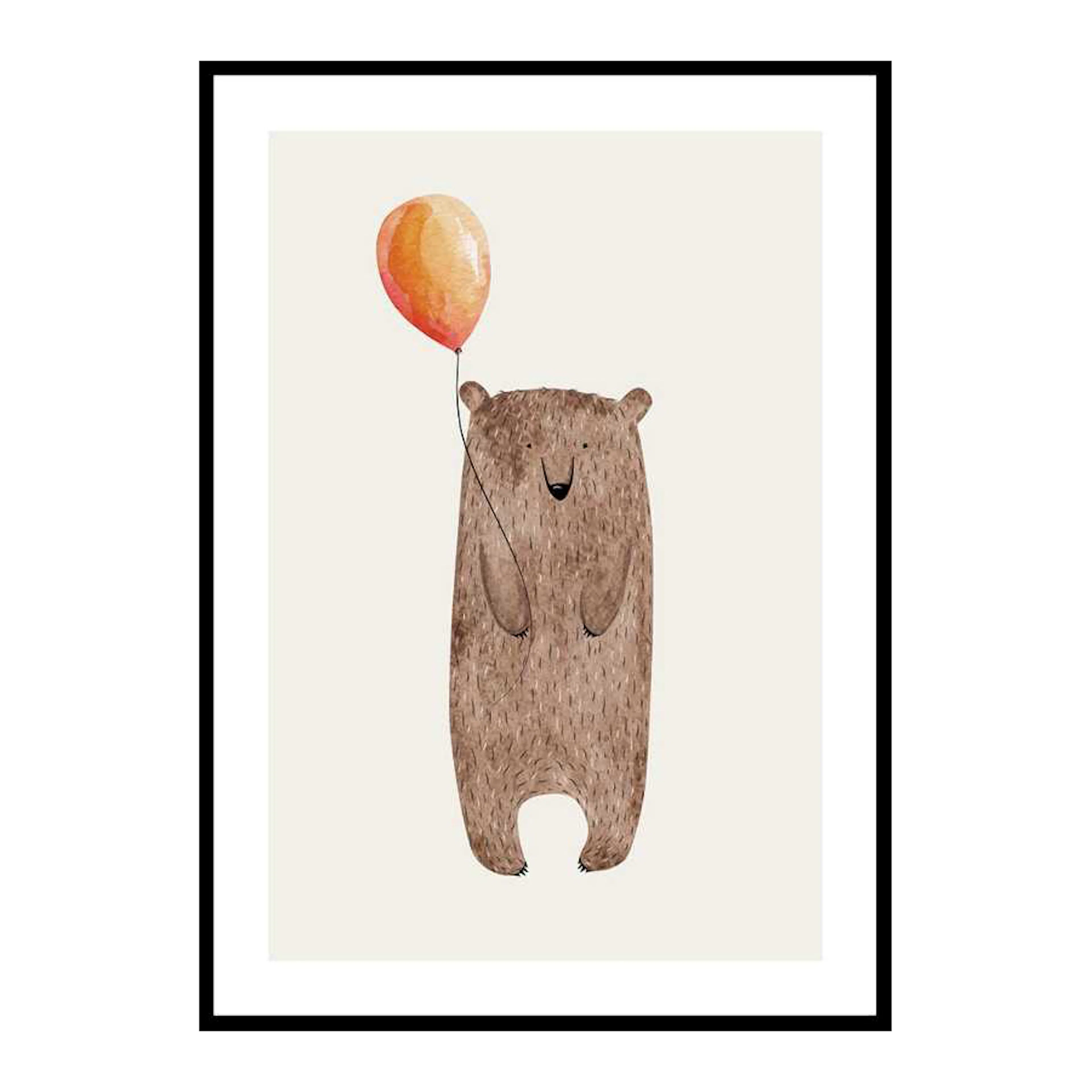 Bear With Balloon 50x70 cm