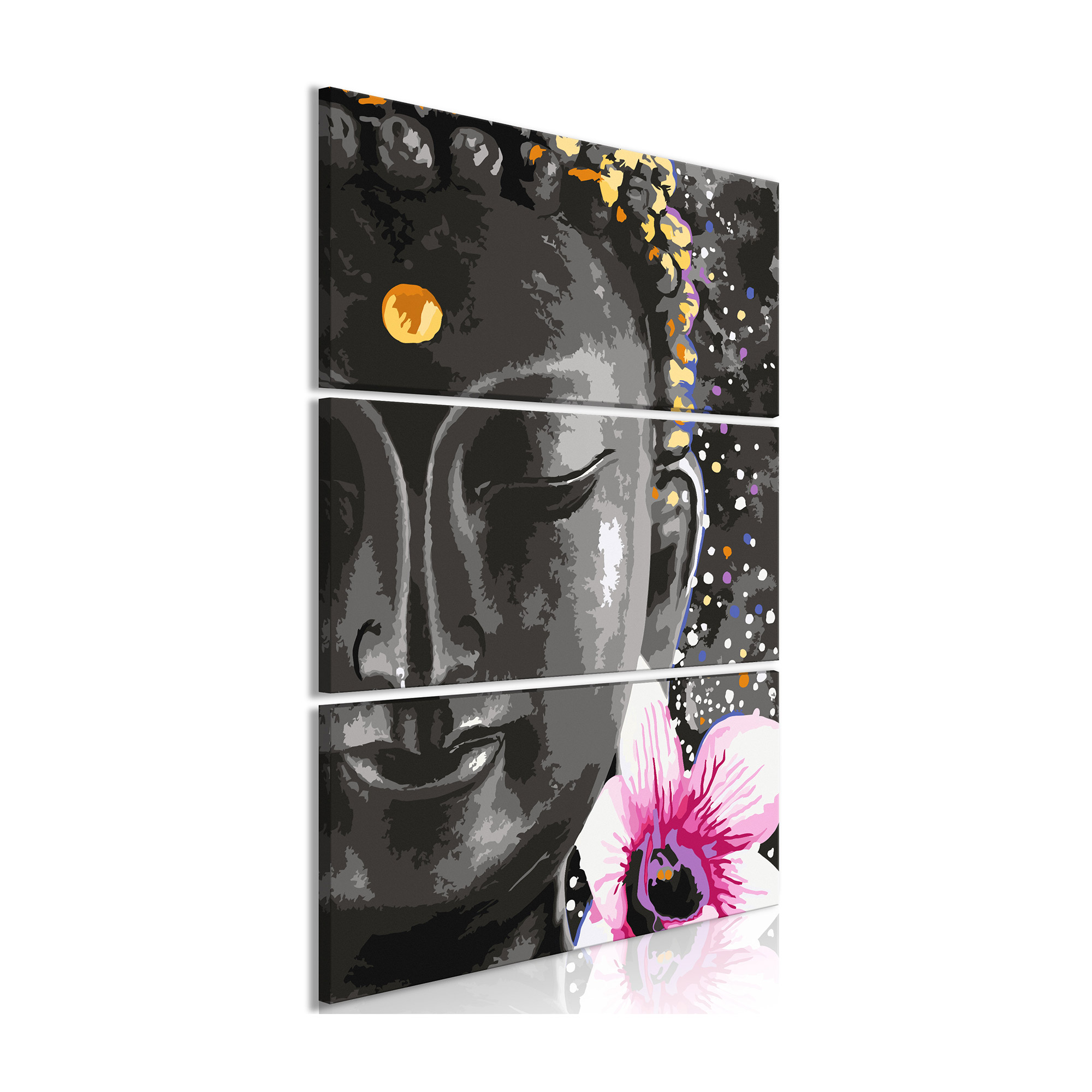 Tavla Arkiio Buddha and Flower 3 delar