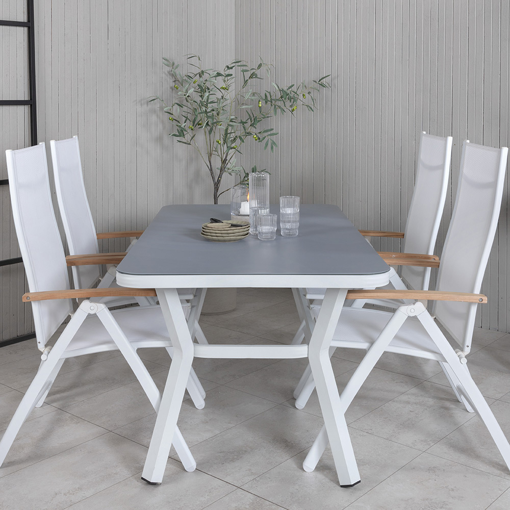 Matgrupp Venture Home Vyn med 4 Pandi Matstolar