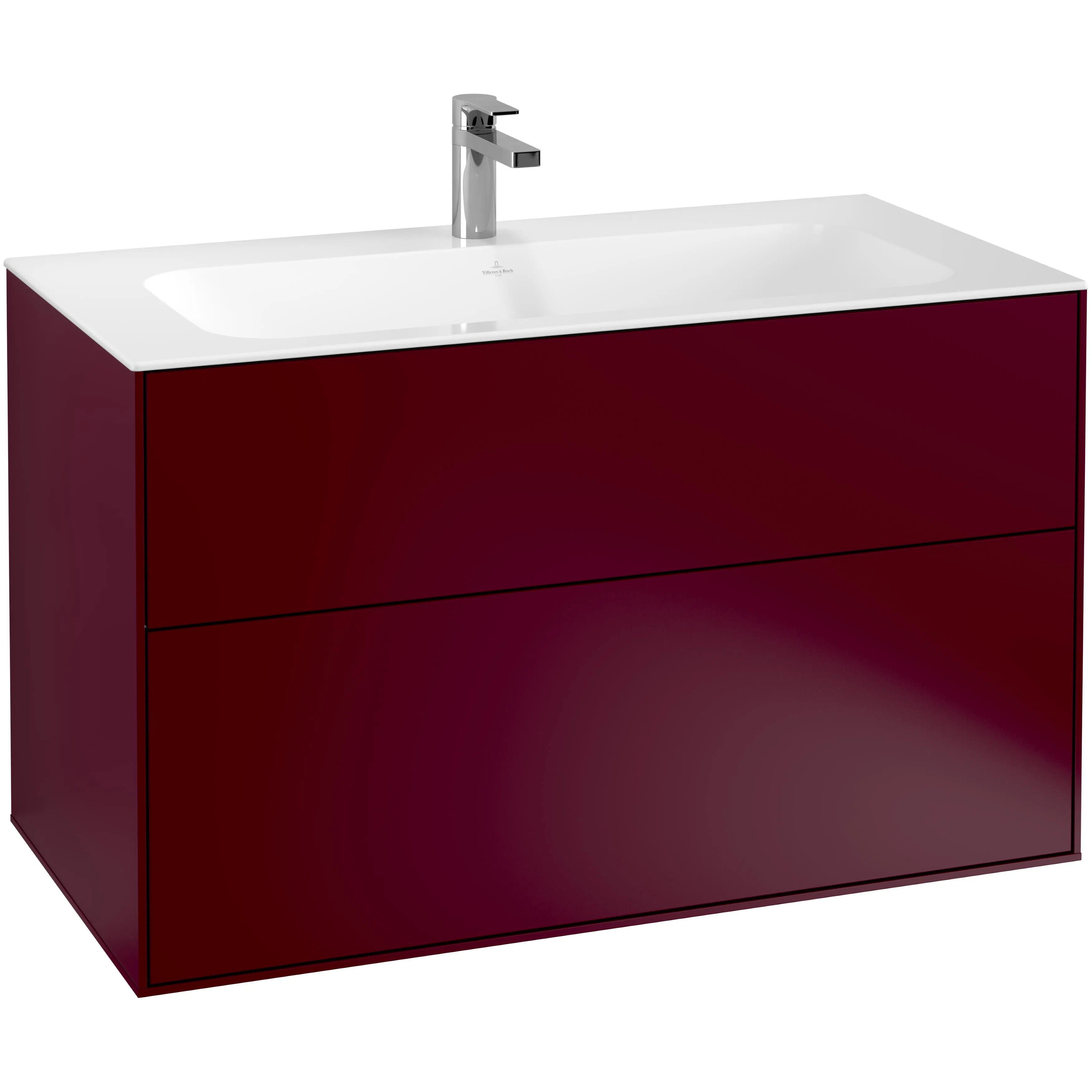 Tvättställsskåp Villeroy & Boch Finion G02000HB Pion Mattlack, B: 996 mm med Väggbelysning