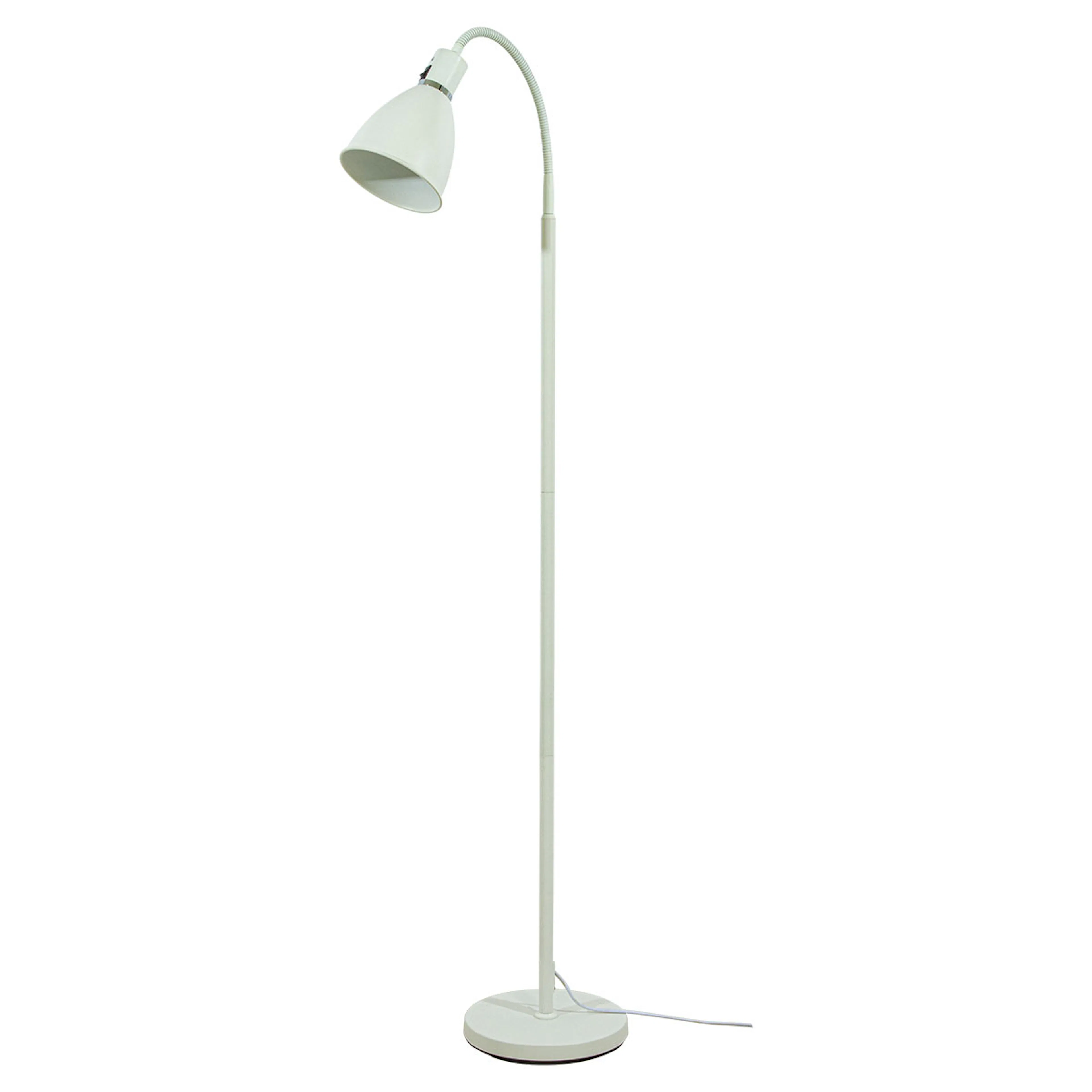 IDRE golvlampa, vit Vit/Krom