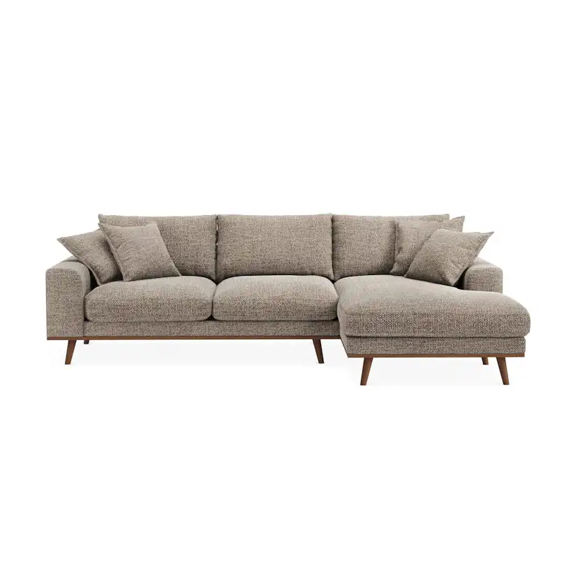 Divansoffa Scandinavian Choice Copenhagen Premium 4-sits L-formad Djup i Chenille