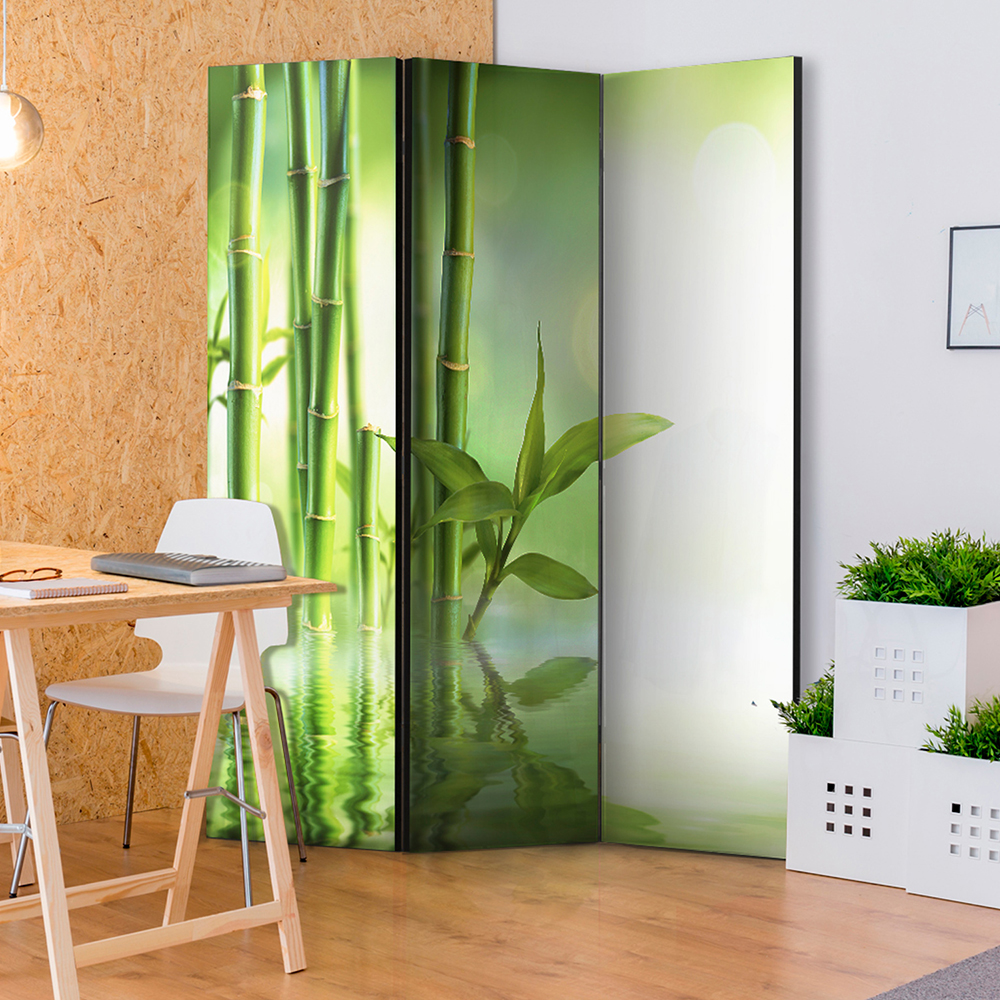 Rumsavdelare Skärmvägg Arkiio Green Bamboo 135x172 cm