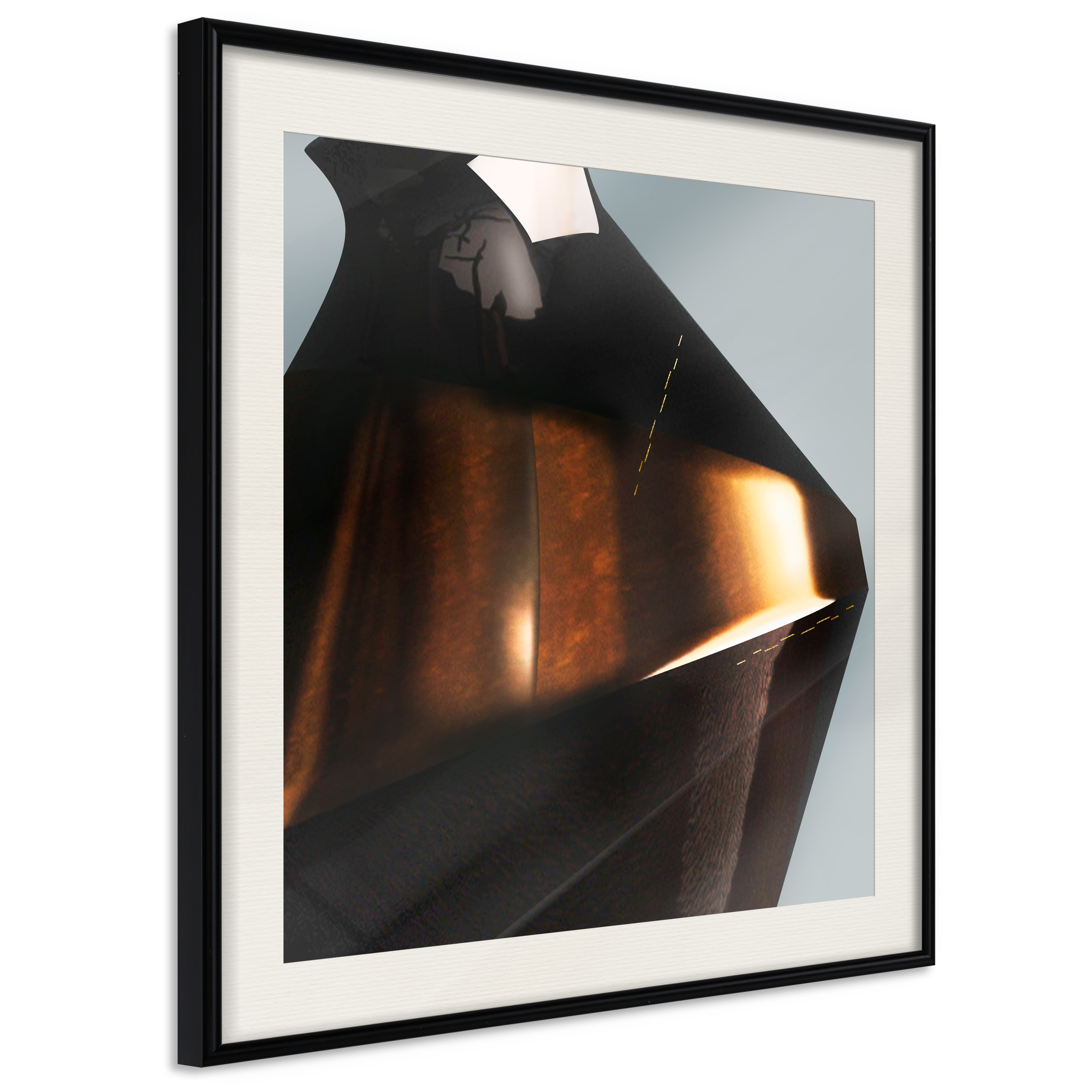 Affisch - Sphinx Dream [Poster] 20x20 Svart ram med passepartout, 20x20 cm