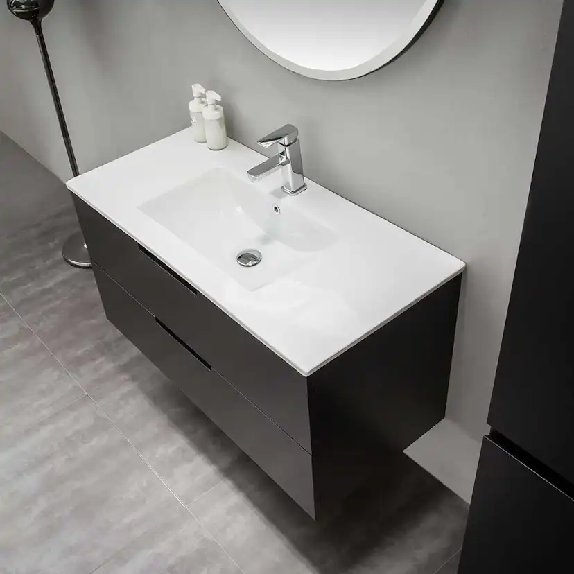 Tvättställskåp Bathlife Glädje Svart