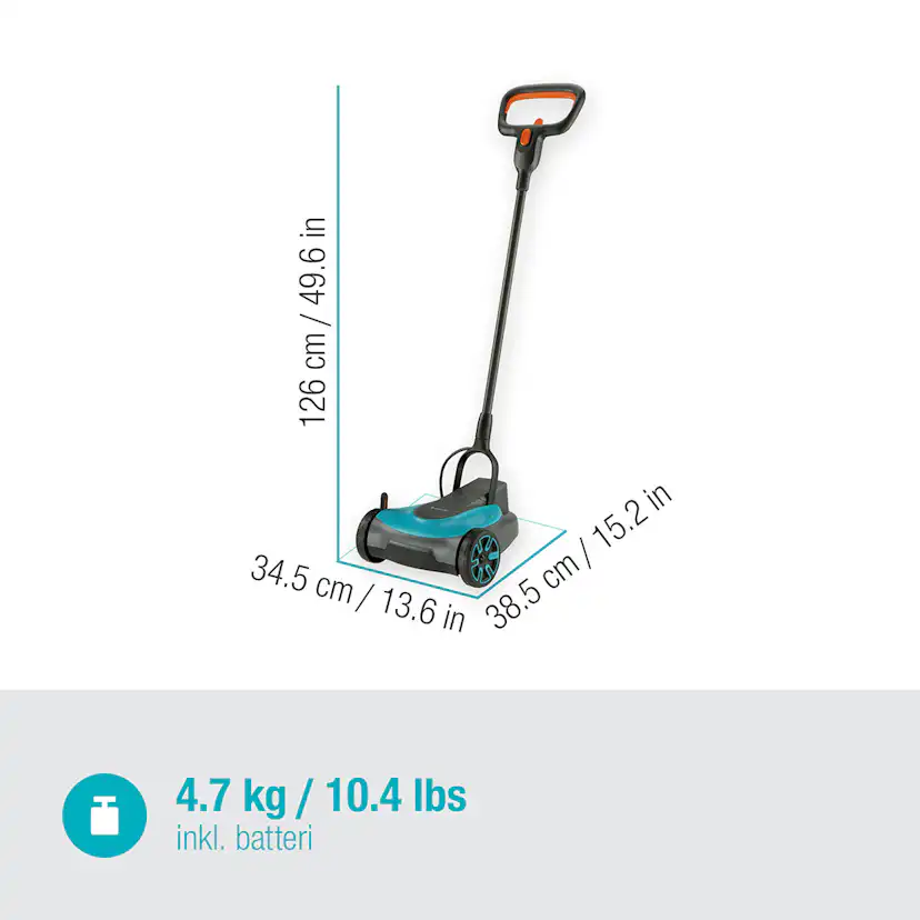 Gräsklippare Gardena HandyMower 22/18V P4A Komplett (2,5Ah batteri + standardladdare)
