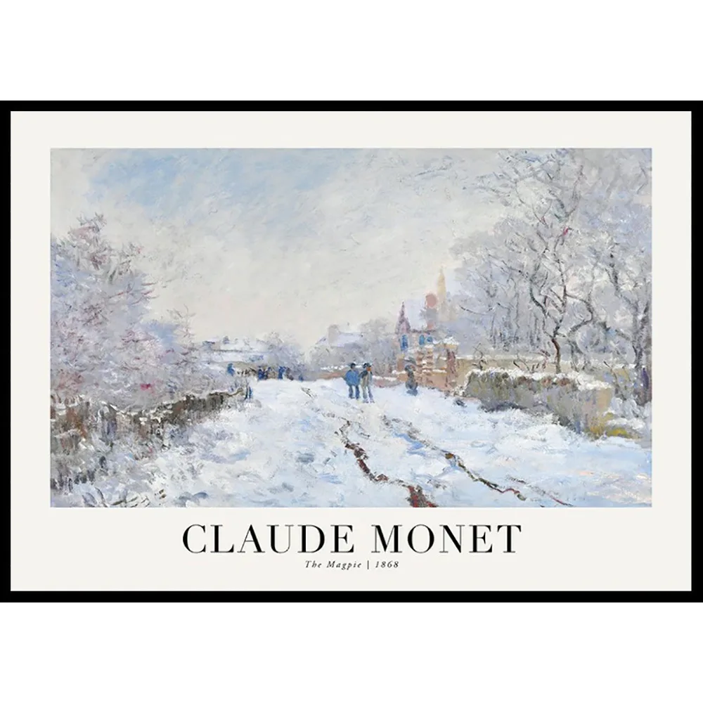 Poster Gallerix The Magpie 1868 By Claude Monet
