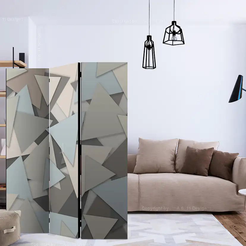Rumsavdelare Skärmvägg Arkiio Geometric Puzzle 135x172 cm