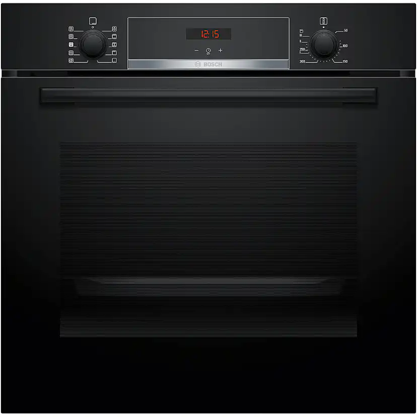 Inbyggnadsugn Bosch HQA534BB3 Serie 4 Svart med Ångfunktion och Avancerad Varmluftsteknik