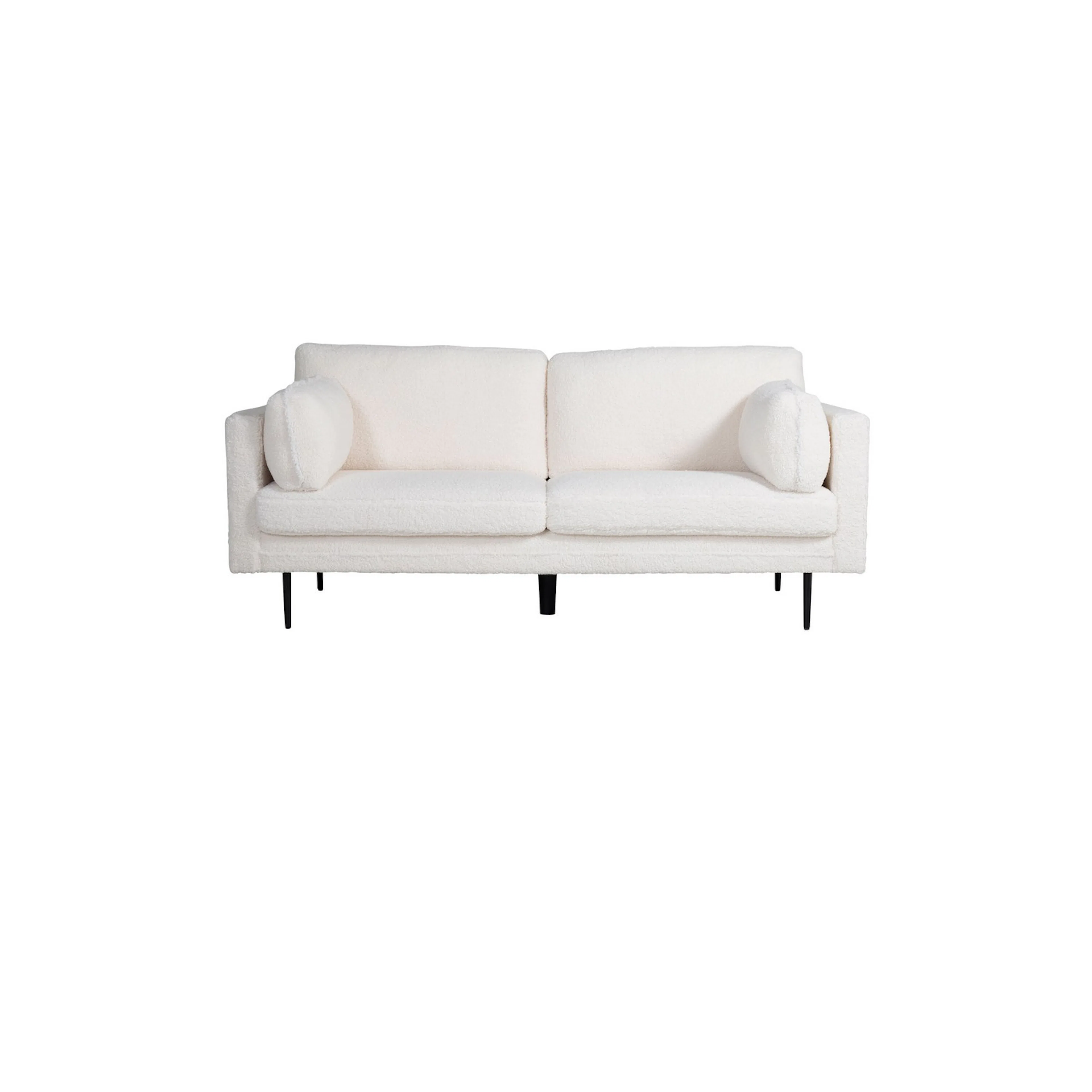 Boom 3-seat sofa - Teddy Fabric White Vit