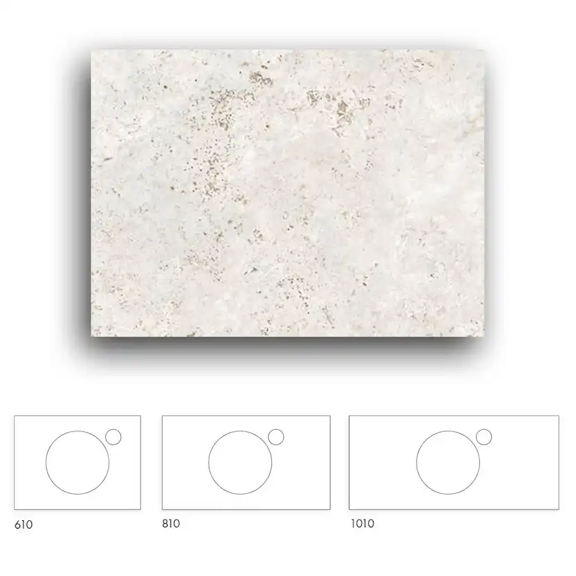 Bänkskiva Macro Design Crown+ Dekton 610 till Tvättställsskåp Crown