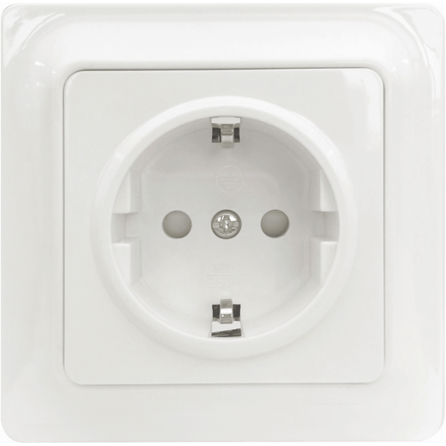 Vägguttag Malmbergs Gamma 1-Vägs Inf med Skruvanslutning