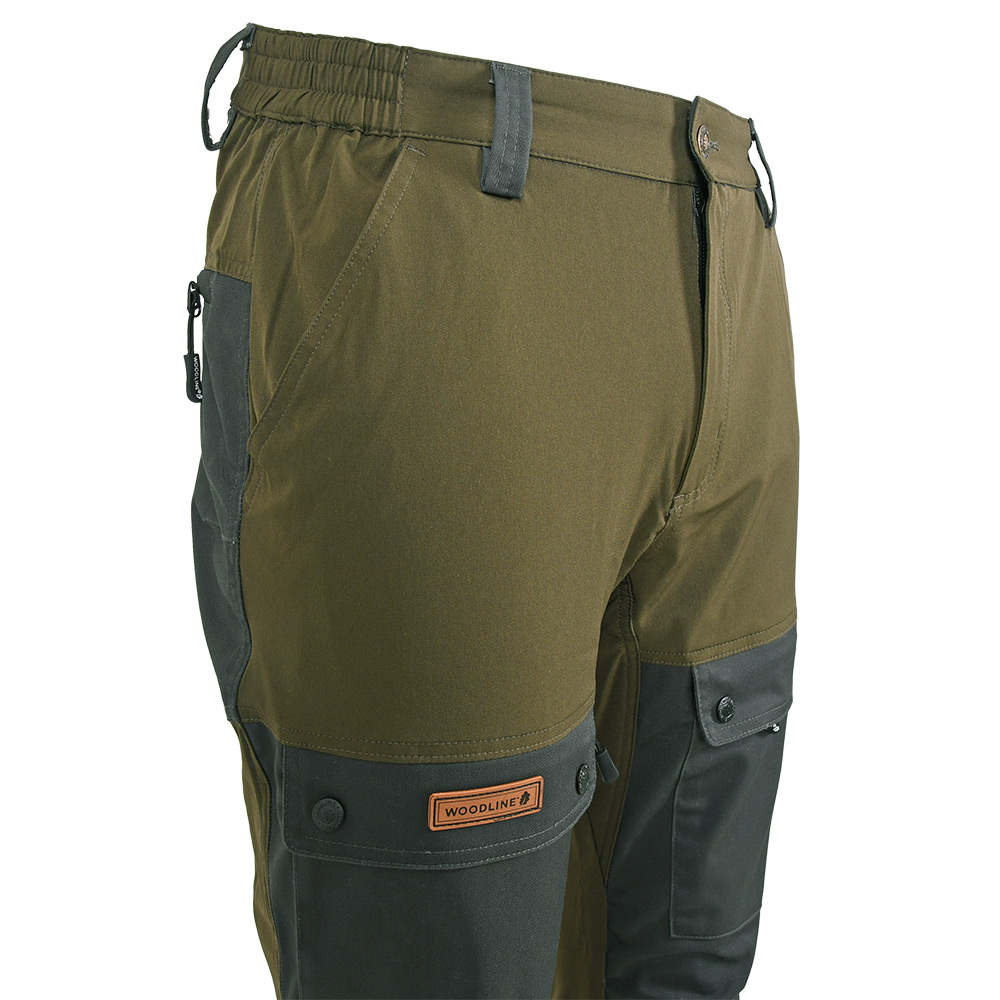 Byxa Woodline Boksund Grön/Grå
