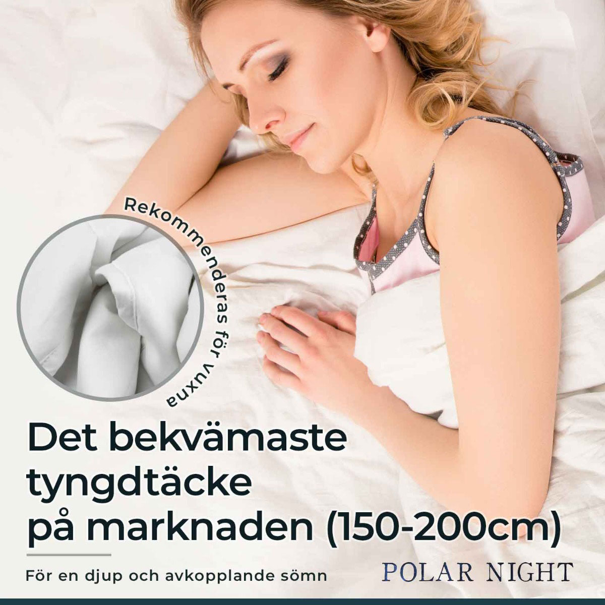 Tyngdtäcke Polar Night Bomull 150x200 cm