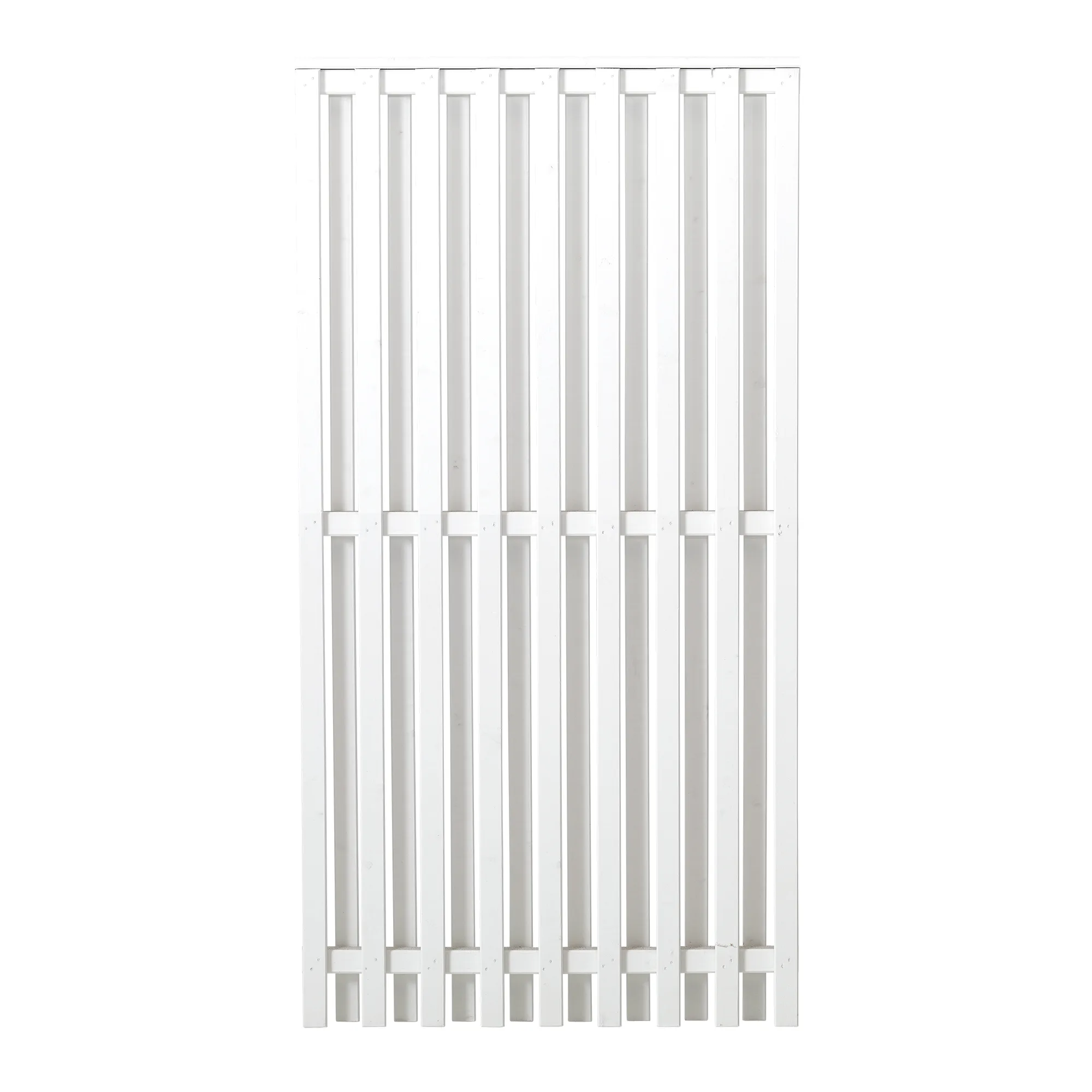 Staket PLUS Nagano Grundmålad Vit 90×180 cm