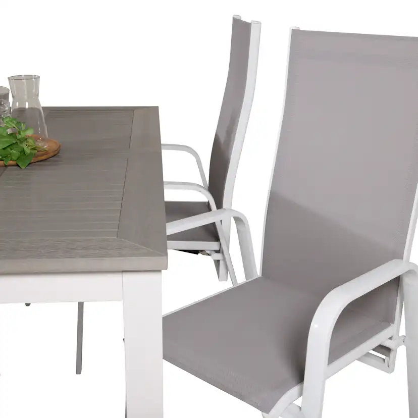 Matgrupp Venture Home Aleyna 160/240 med 4 Copacabana Matstolar