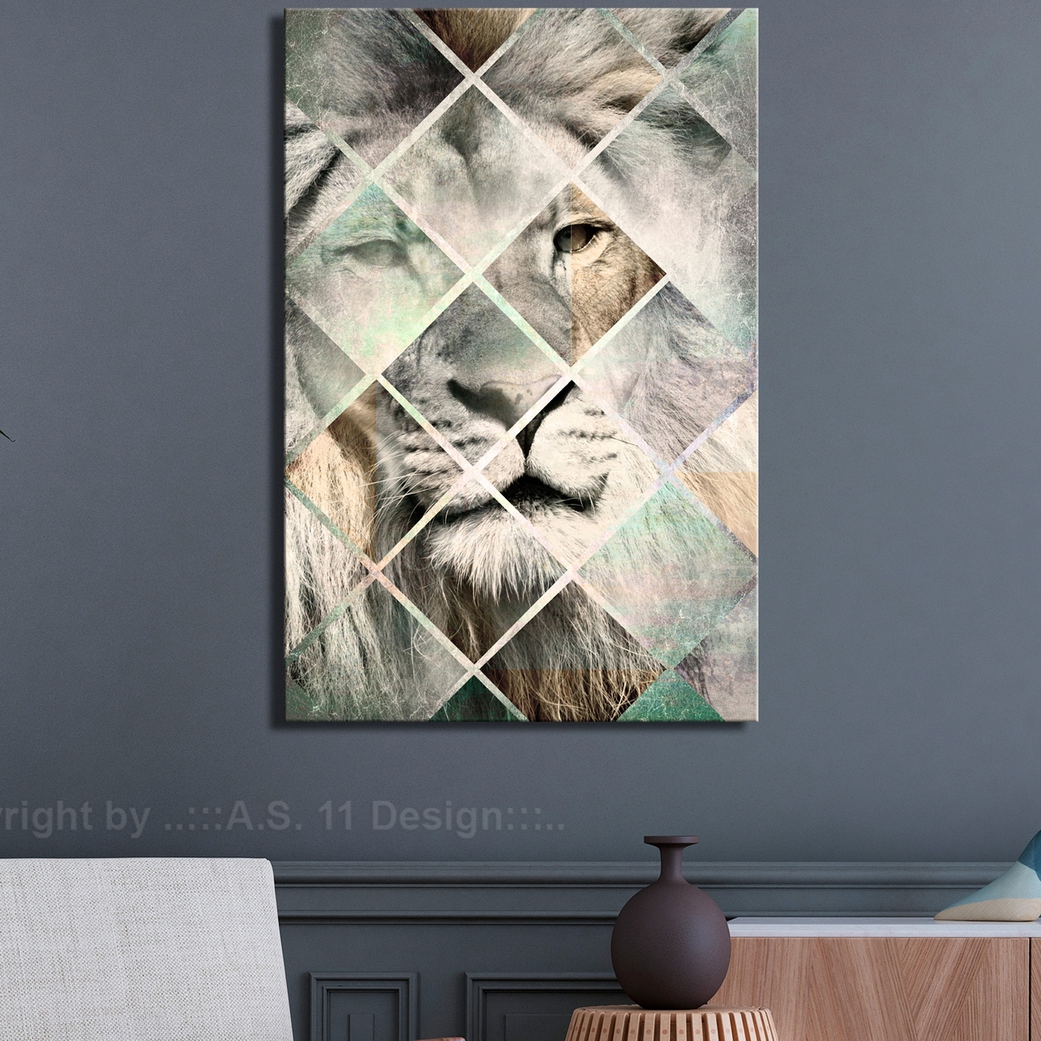 Tavla Arkiio Lion on The Chessboard