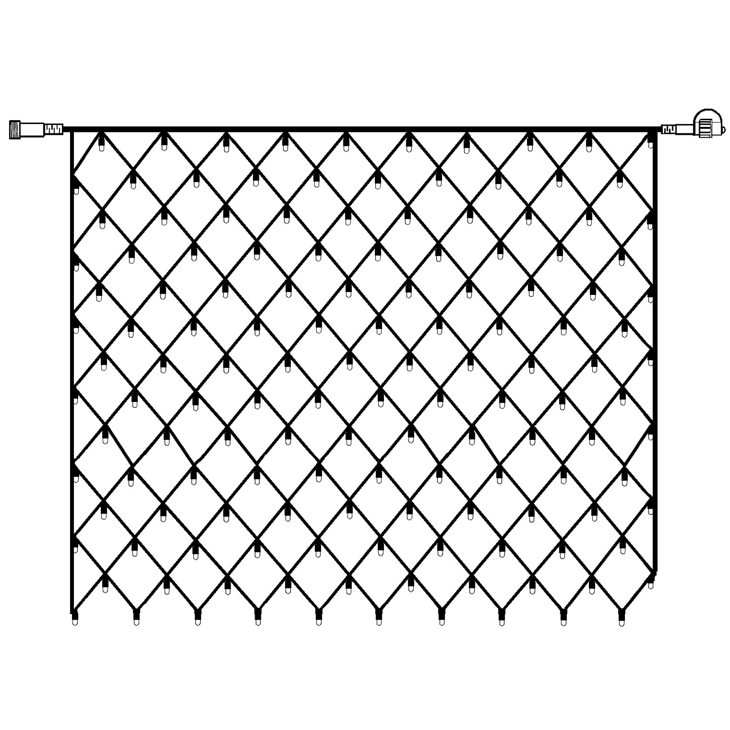 Ljusnät Star Trading Extra System 24 2x2 m 4,5 mA