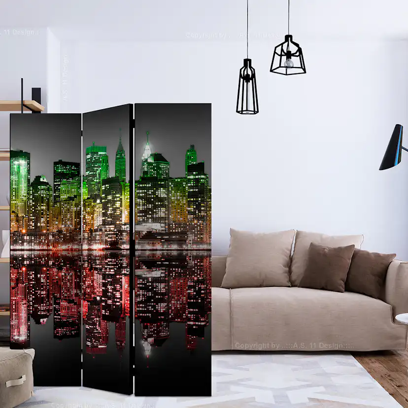 Rumsavdelare Skärmvägg Arkiio Reggae New York 135x172 cm