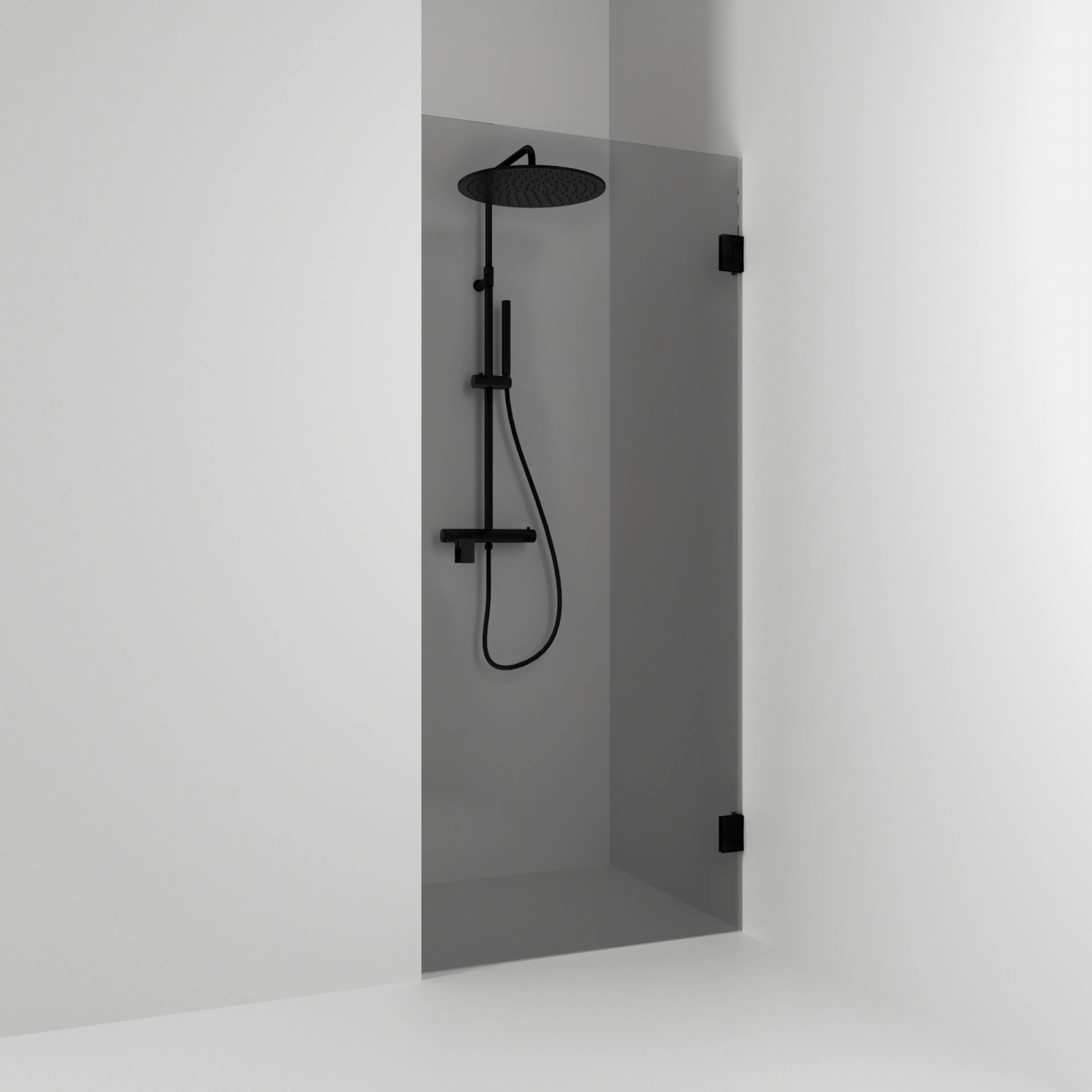 ENisch/Skärm Rök/Svart 78 Profil: Svart matt, Rökglas, 785 mm