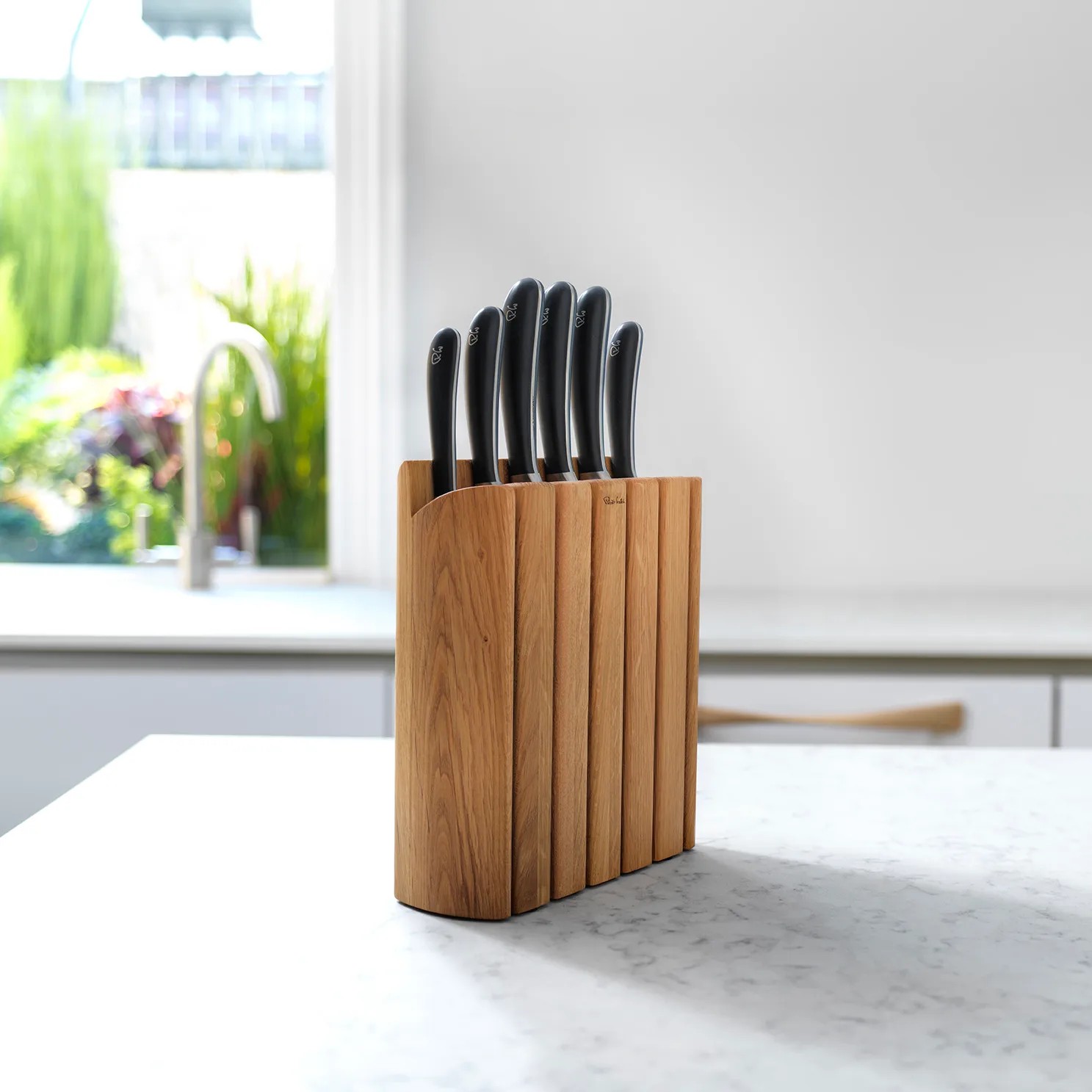 Knivblock Robert Welch Signature Book Oak Set 7 Delar