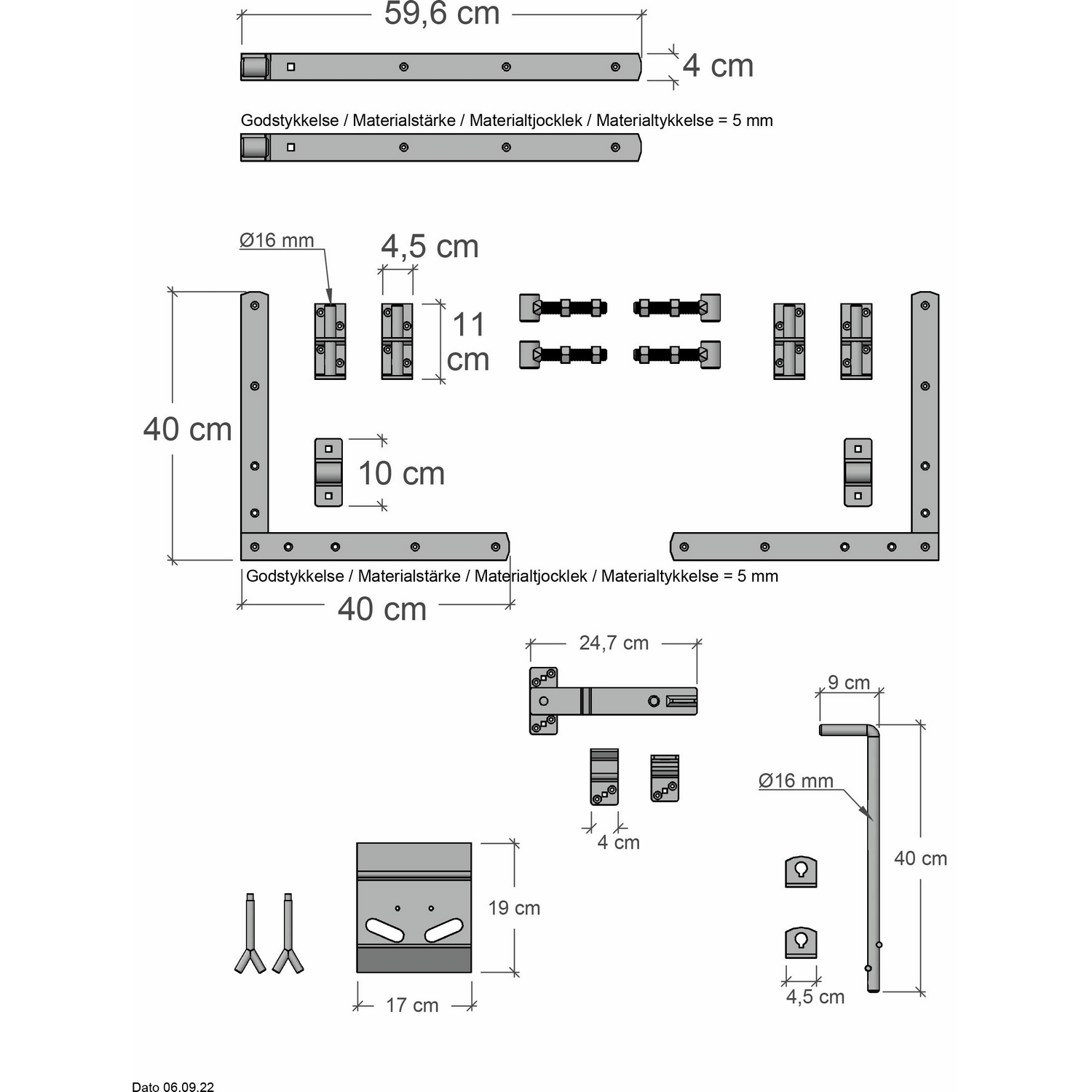 Dubbelgrind PLUS Silence inkl. Beslag