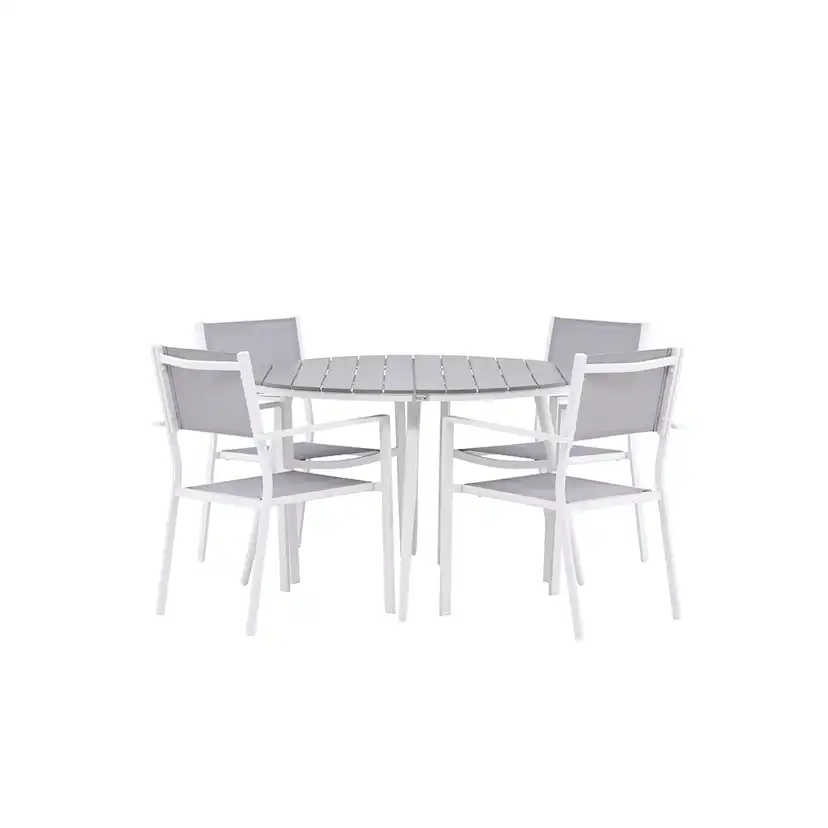 Matgrupp Venture Home Break Ø120 cm med 4 Copacabana Stolar
