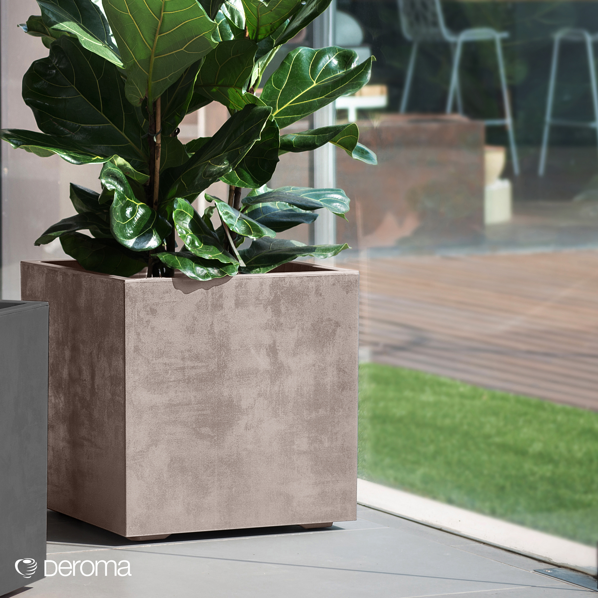 Kruka Deroma Millennium Sandstone Fyrkantig 39 x 39 x 39 cm