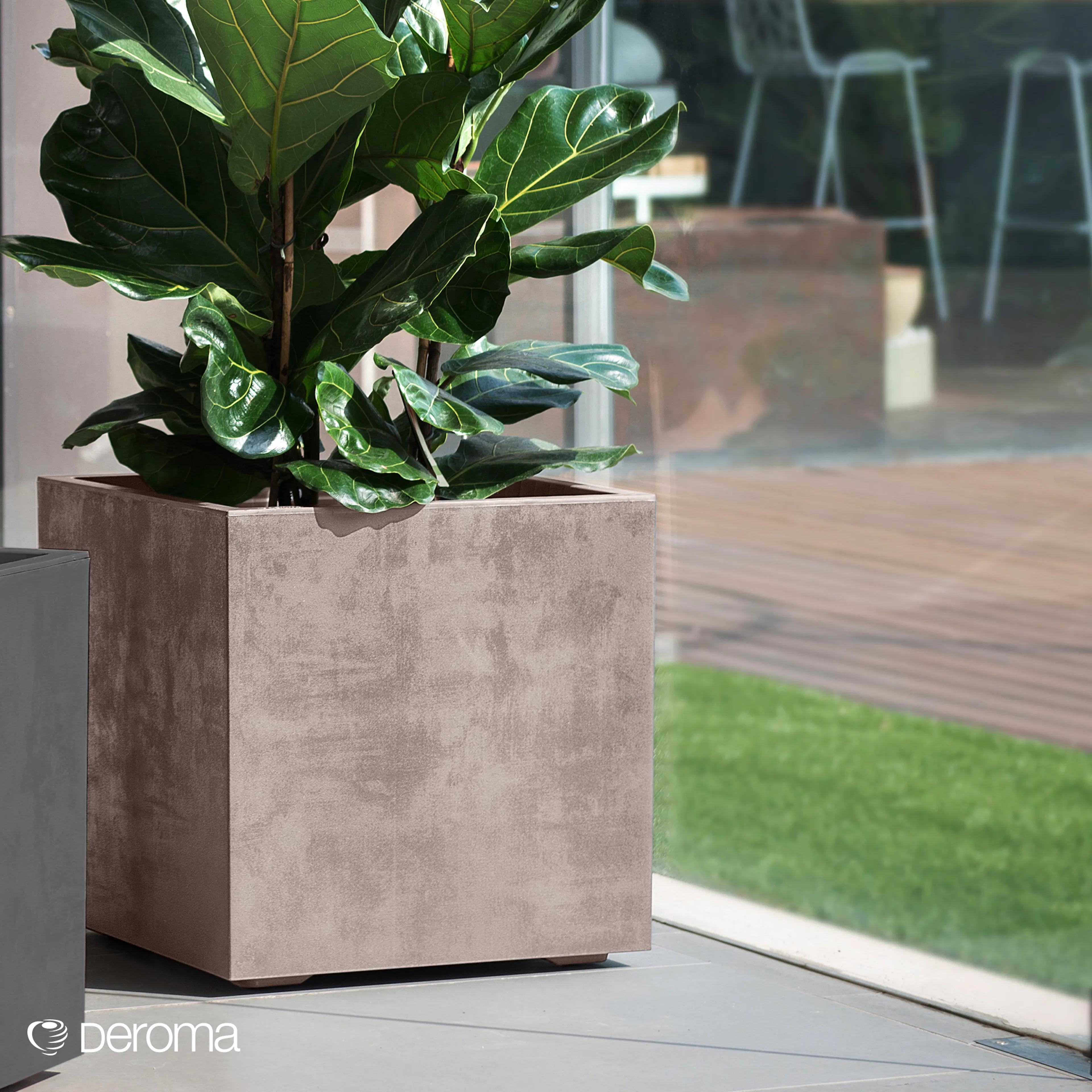 Kruka Deroma Millennium Sandstone Fyrkantig 39 x 39 x 39 cm