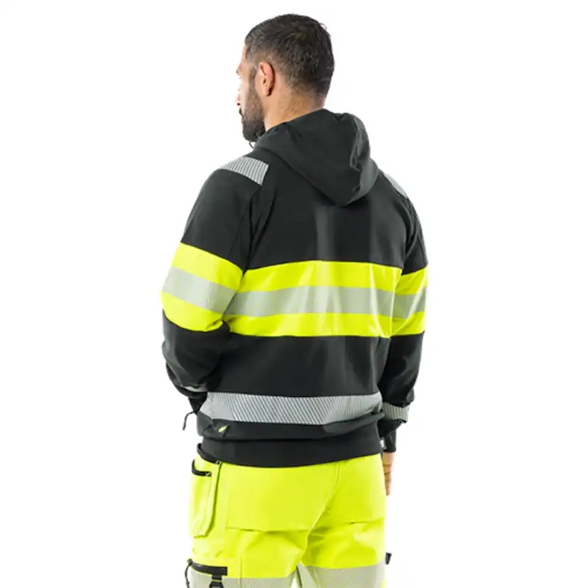 Varsel sweatshirt-jacka Fristads Stiby med Huva 7532 GKC, klass 1