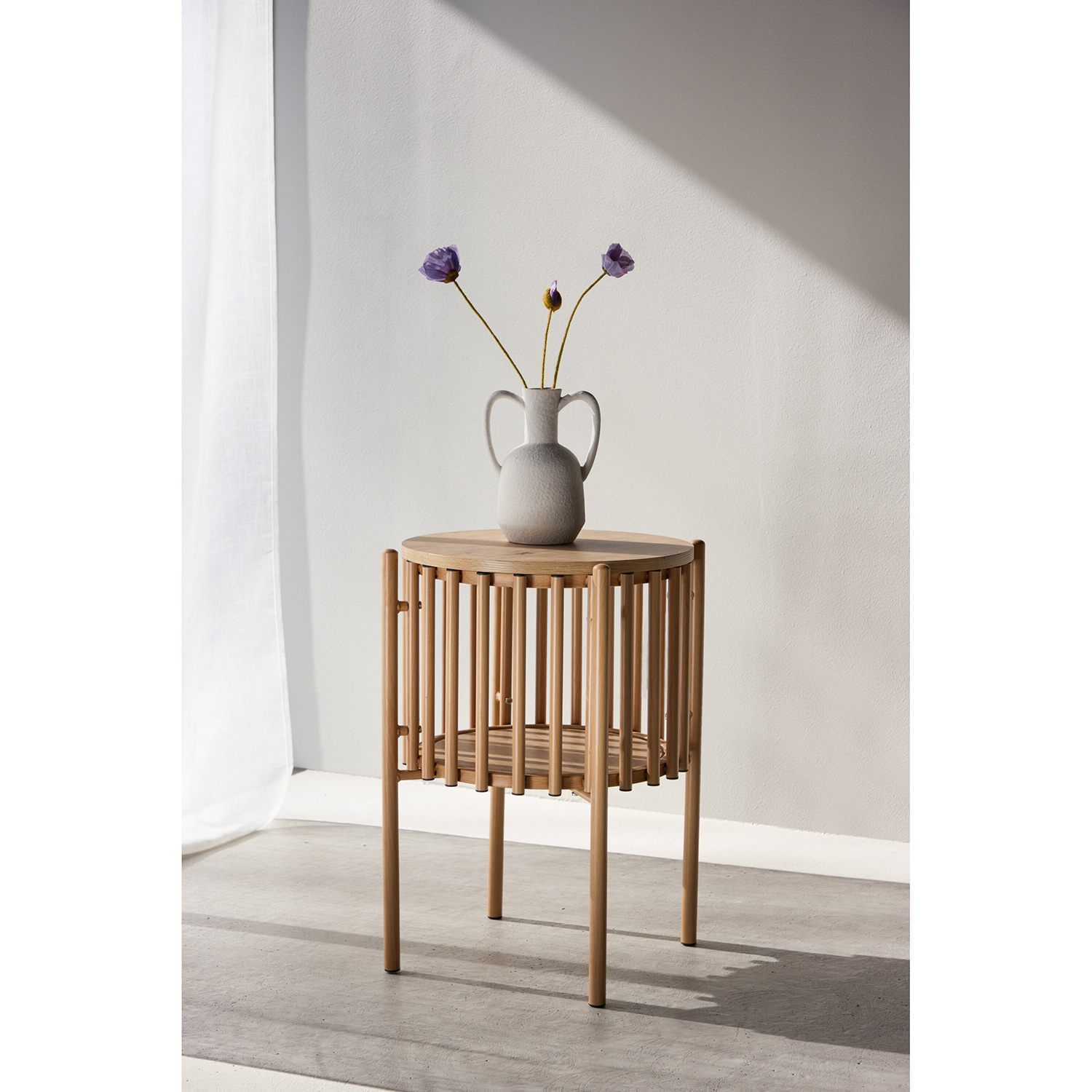 Sidobord Venture Home Rubbo Ø45x65 cm med Förvaring