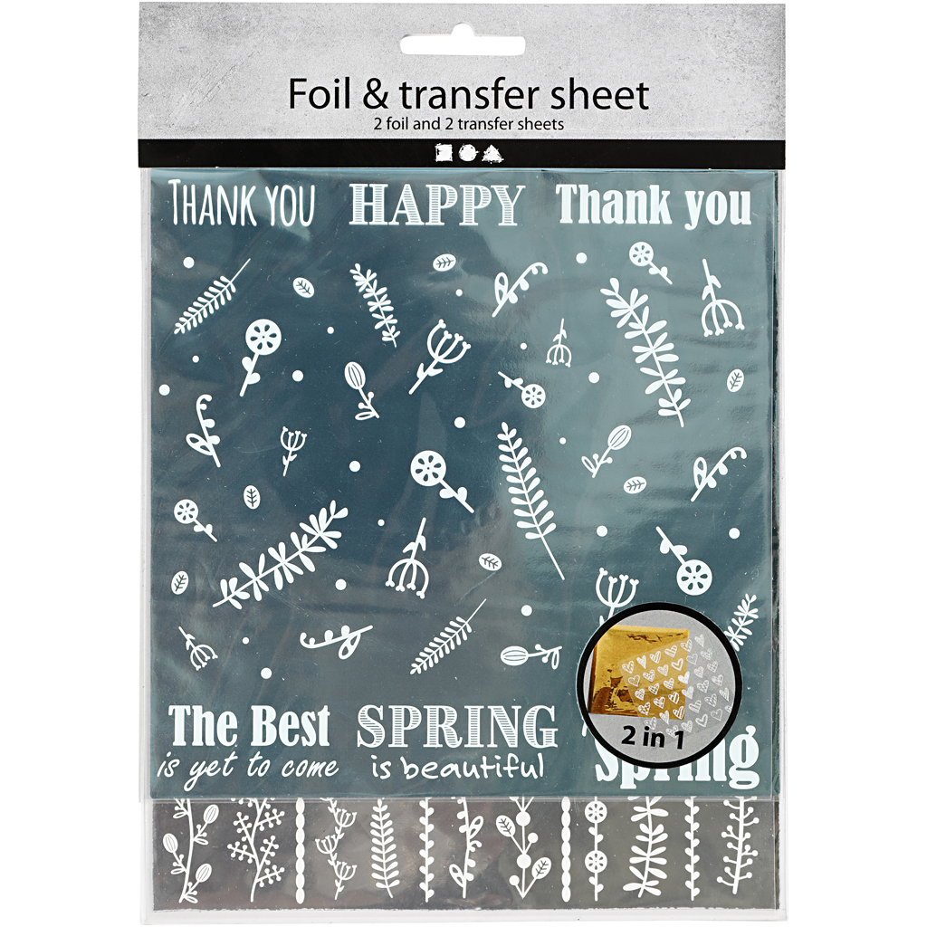 Dekorationsfolie Creativ Company Och Limark med Motiv 2x2 Ark/1 Förp