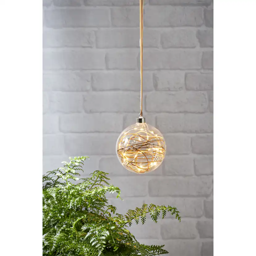 Glasdekoration Star Trading Glow Glasboll