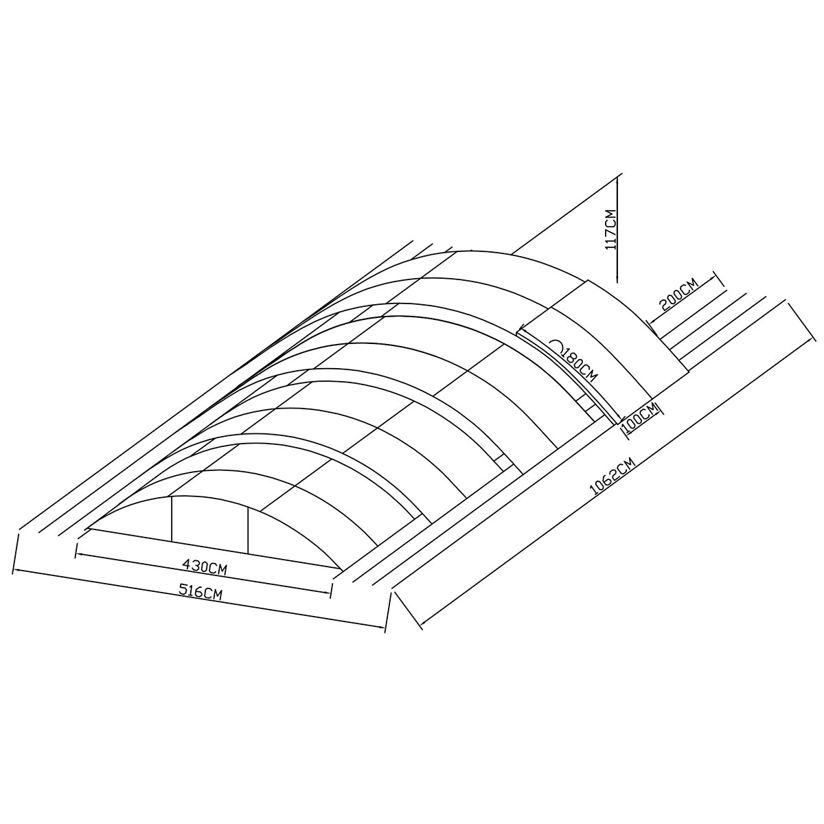 Pooltak Metalcraft 4x8m