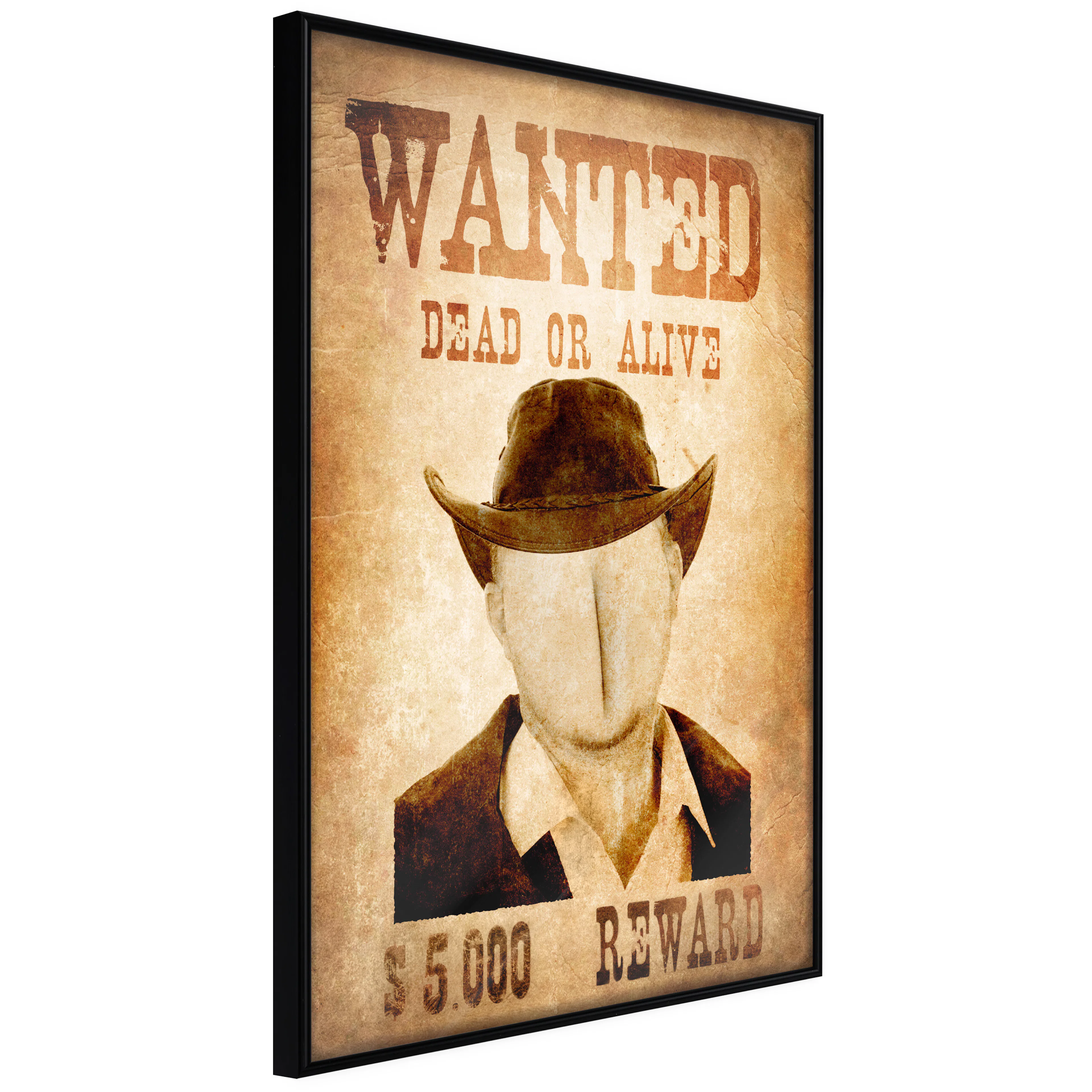 Affisch - Wanted [Poster] 40x60 Svart ram, 40x60 cm