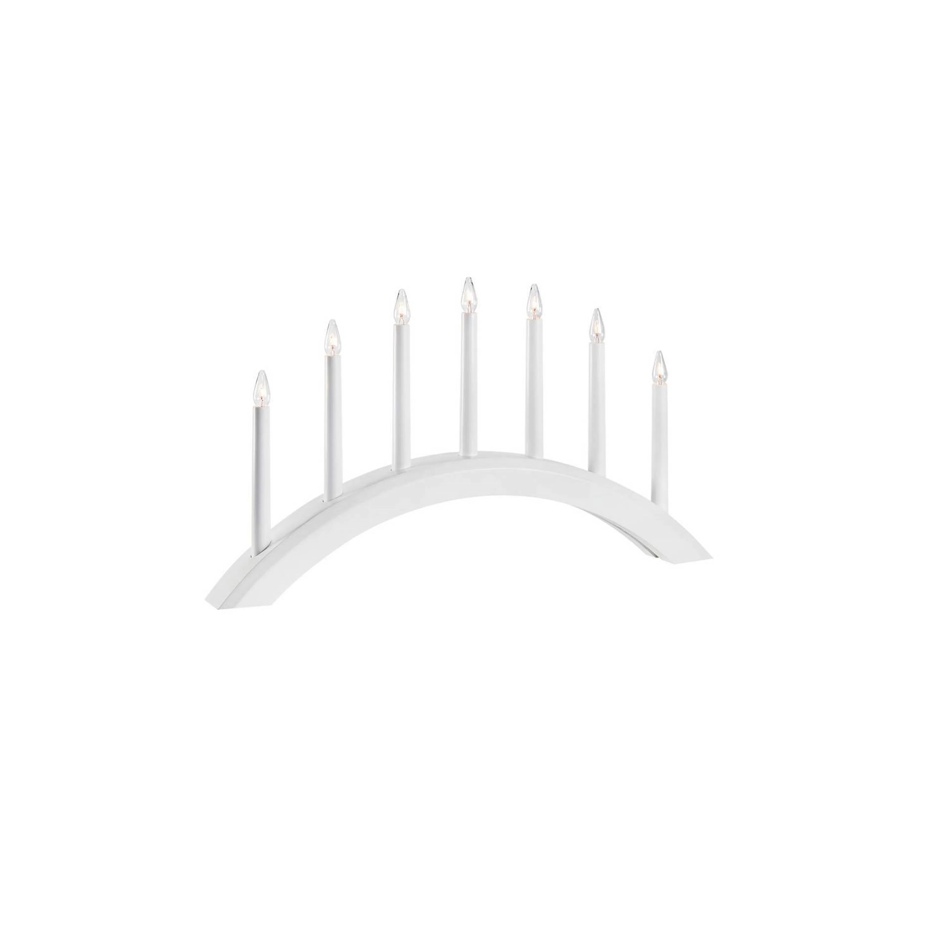 AVENTO Ljusstake 7L Vit Vit