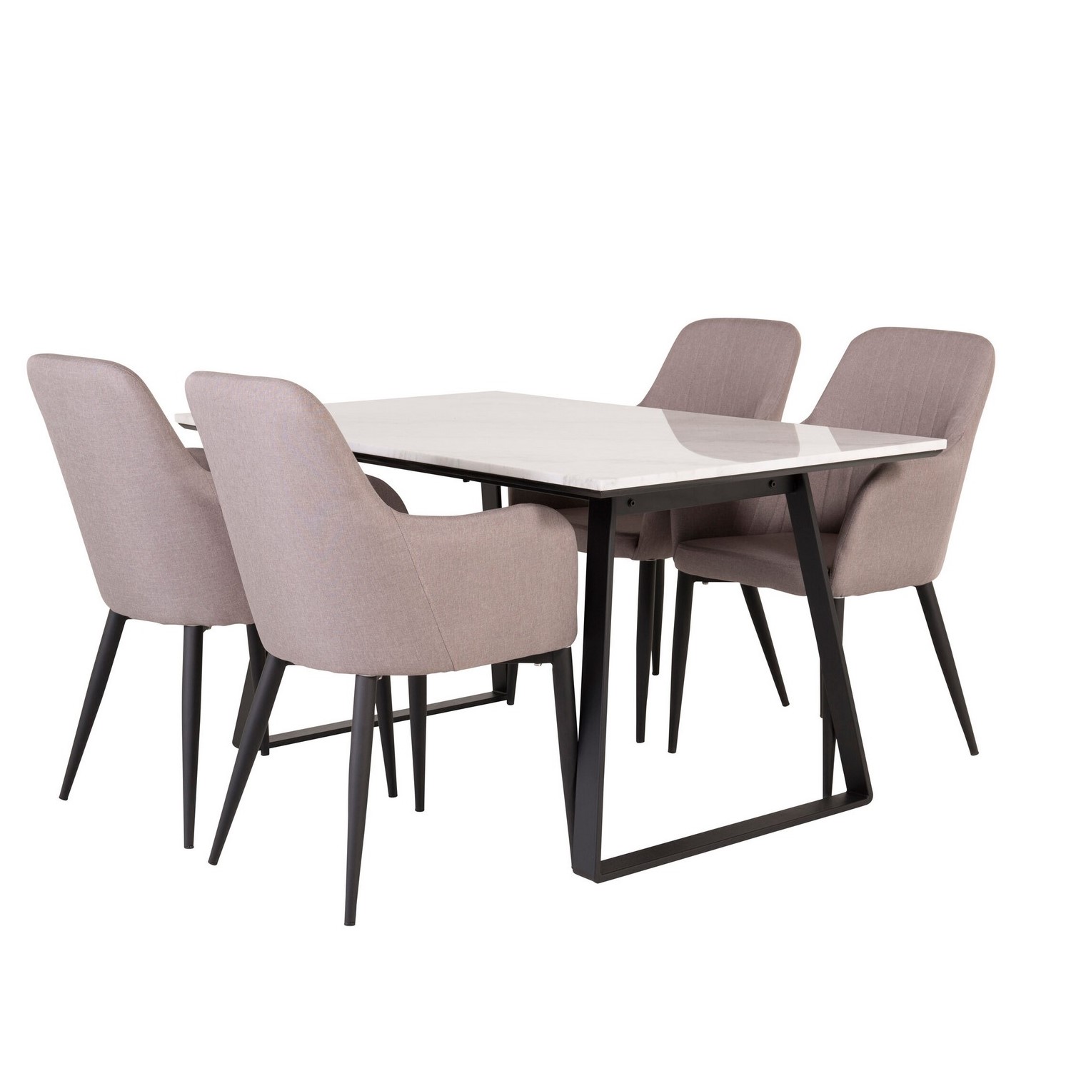 Matgrupp Venture Home Estelle Rektangulär med 4st Comfort Stolar