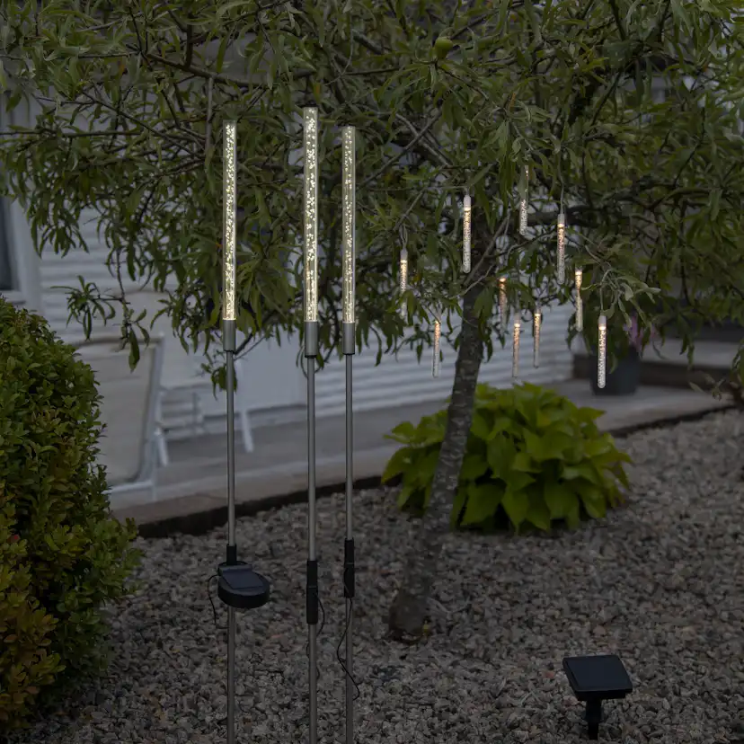 Solcells-ljusslinga Bubbly Light-chain Varmvit