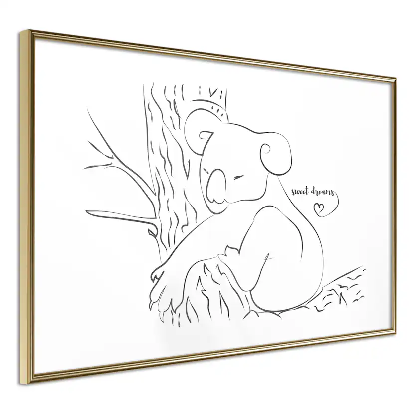 Poster Artgeist Affisch Sleepy Koala