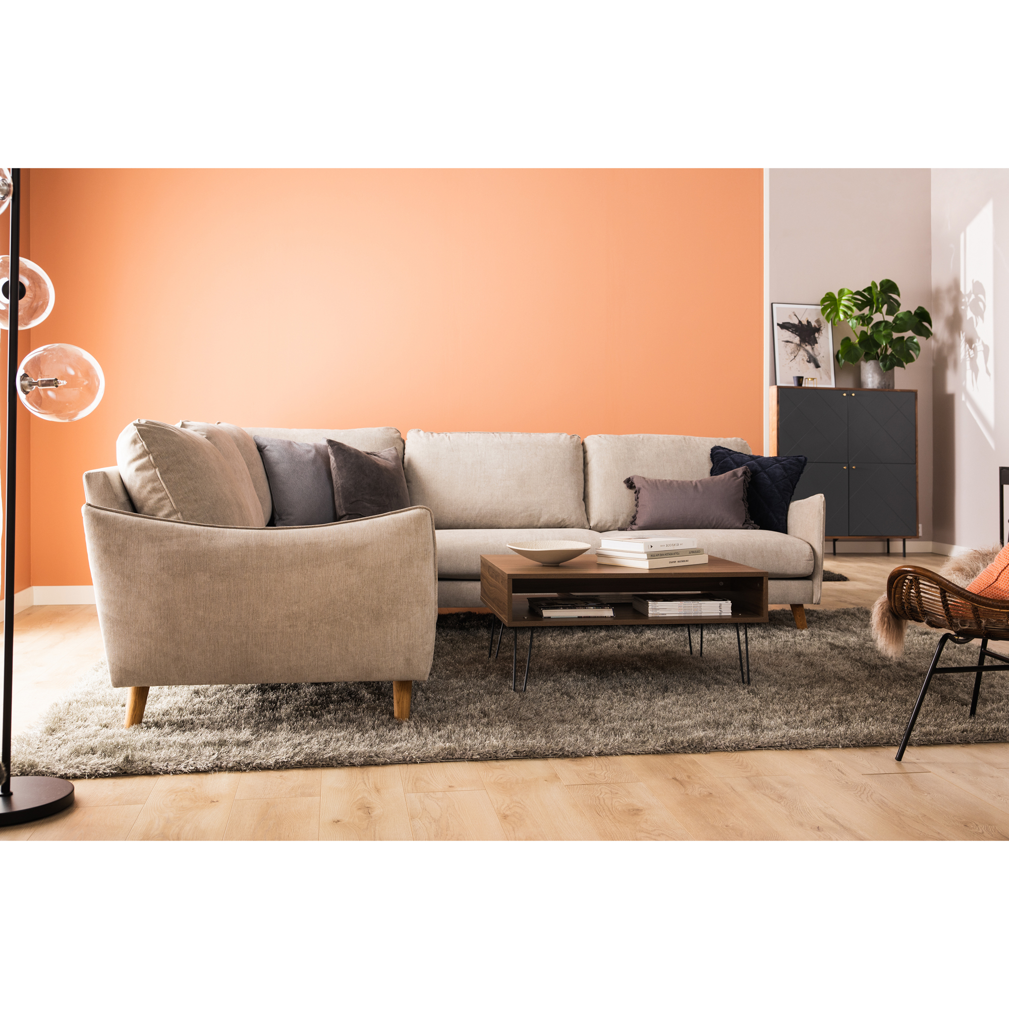 6-sitssoffa Scandi Days Trend Lyx Rak Vändbar 280x240 cm