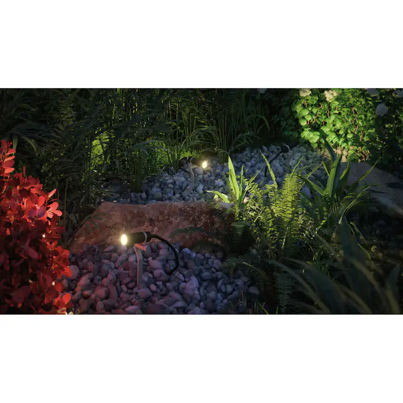 Spotlight Paulmann Plantini Plug & Shine LED IP65 24V 3-pack med Kabel och Transformator