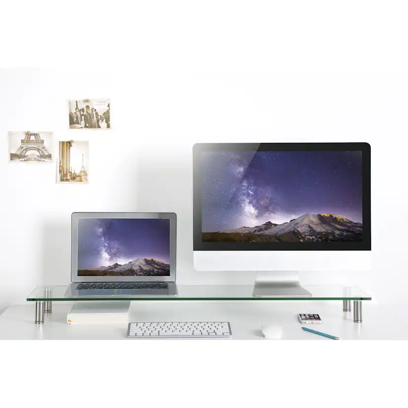 Monitorställ LogiLink I Glas/Metall 1 m