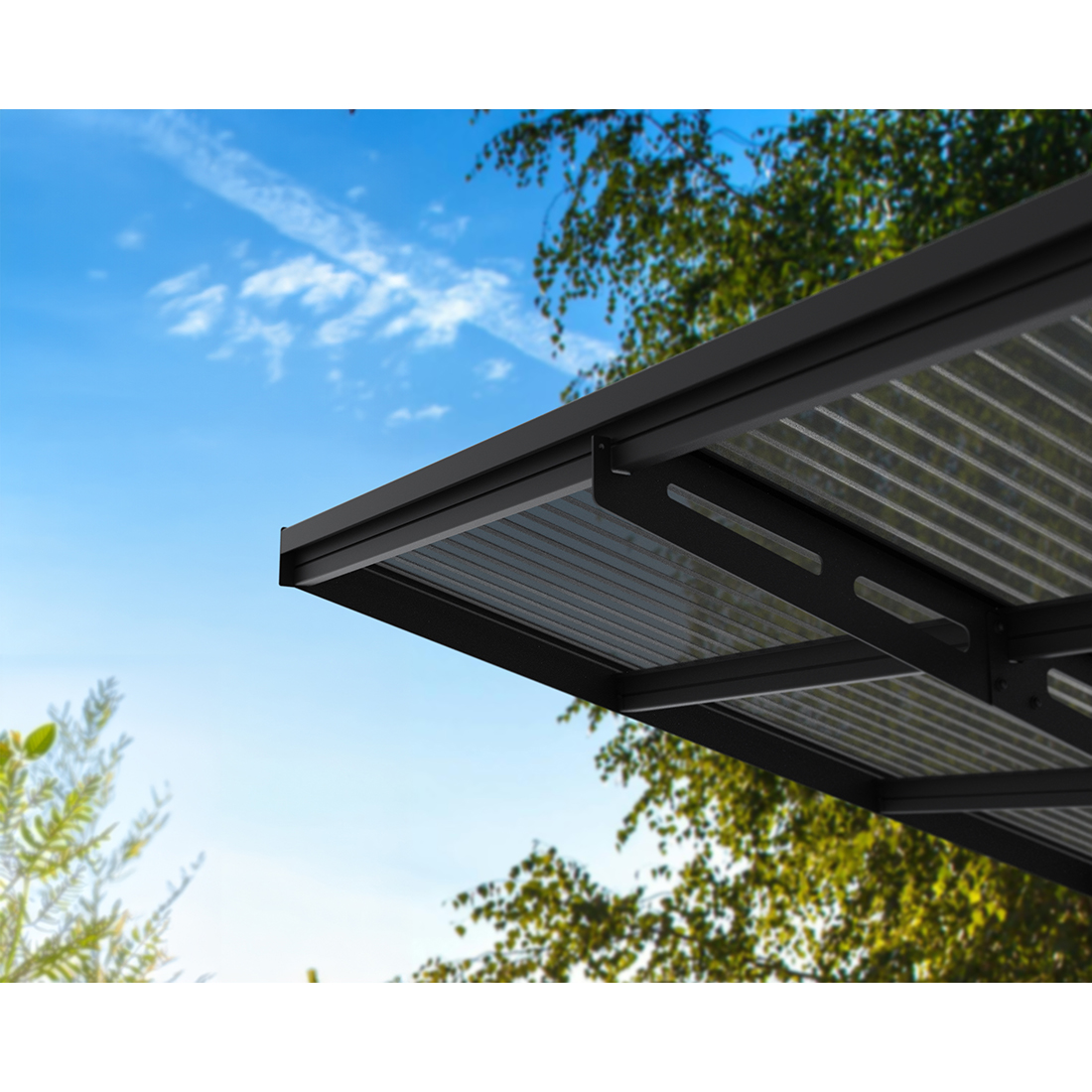 Carport Canopia by Palram Sydney Wave 3X6 m Svart i Metall