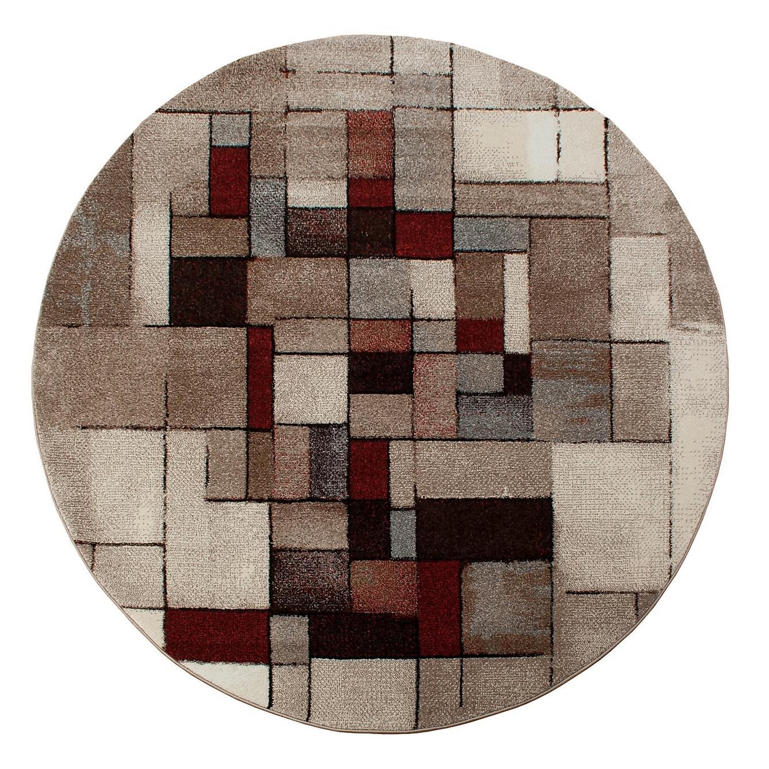 Friezematta KM Carpets London Abstrakt Rund