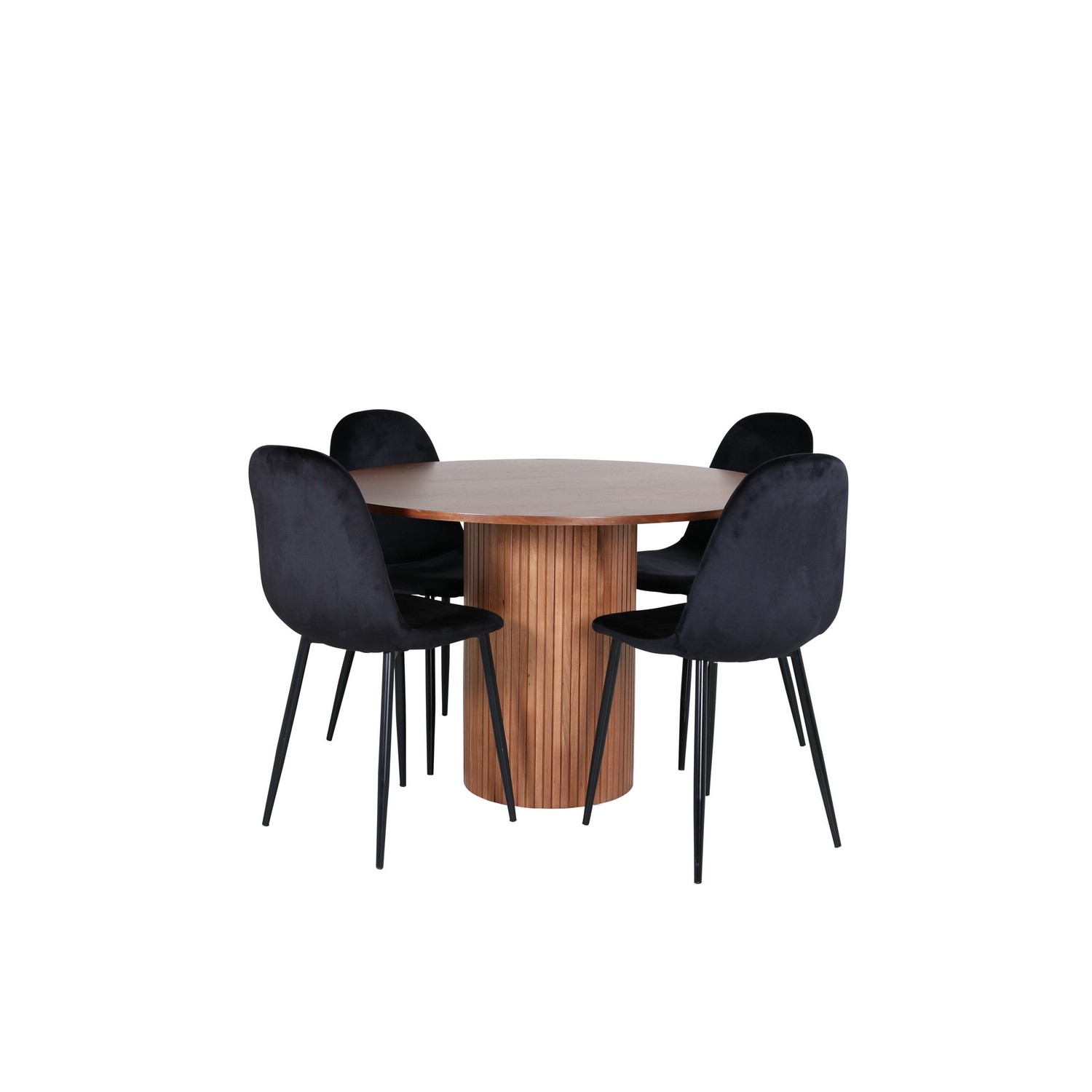 Matgrupp Venture Home med Bianca Matbord och 4 Pobbie Matstolar