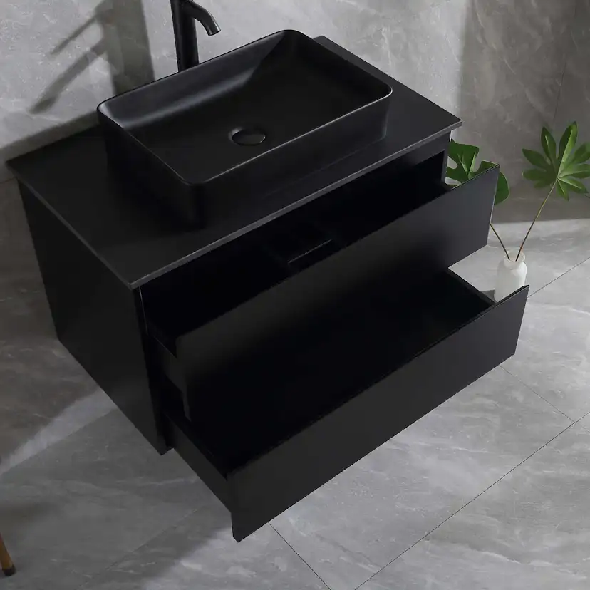 Tvättställsskåp Bathlife Extas Svart